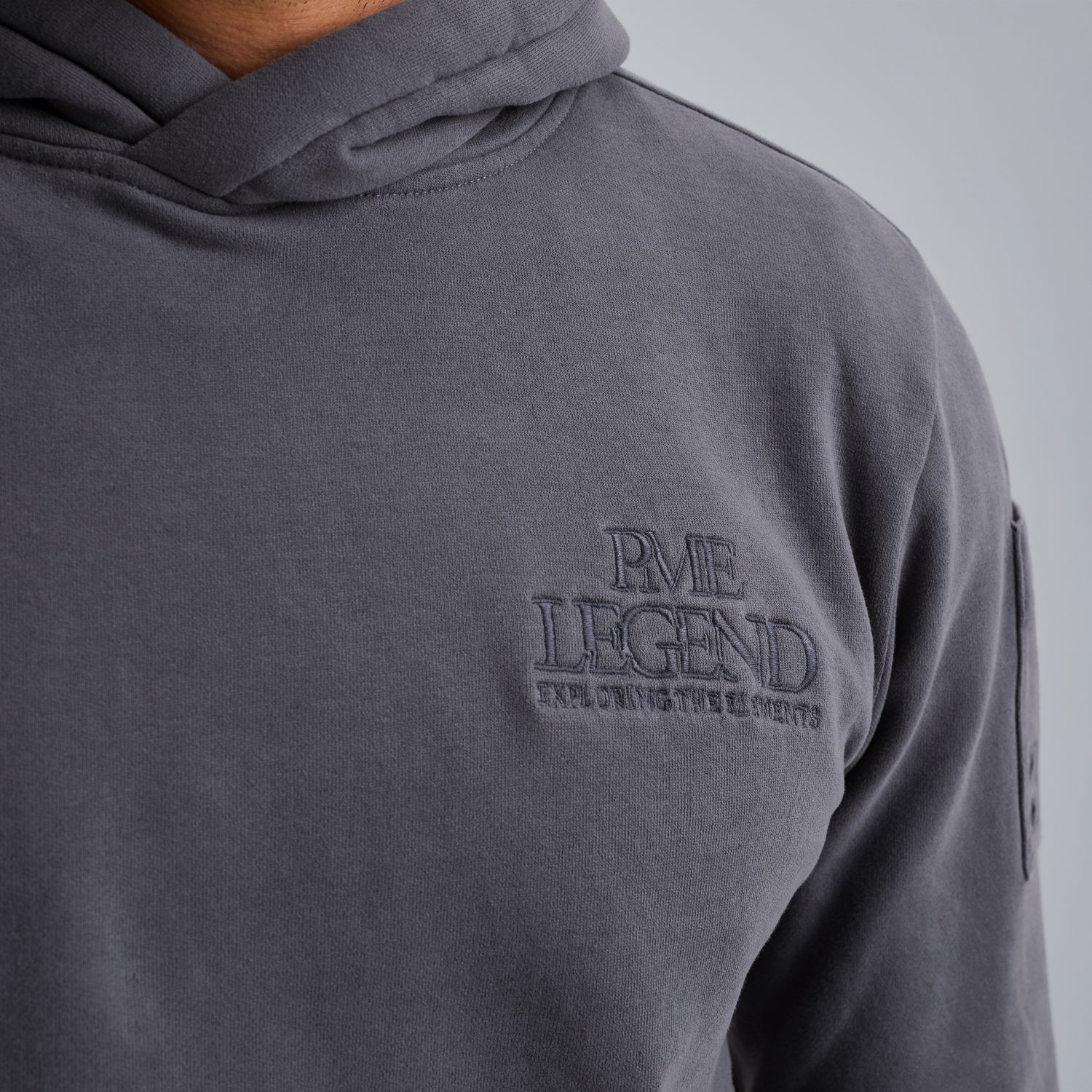 Худи с принтом синее артикул PSW2511482-5301