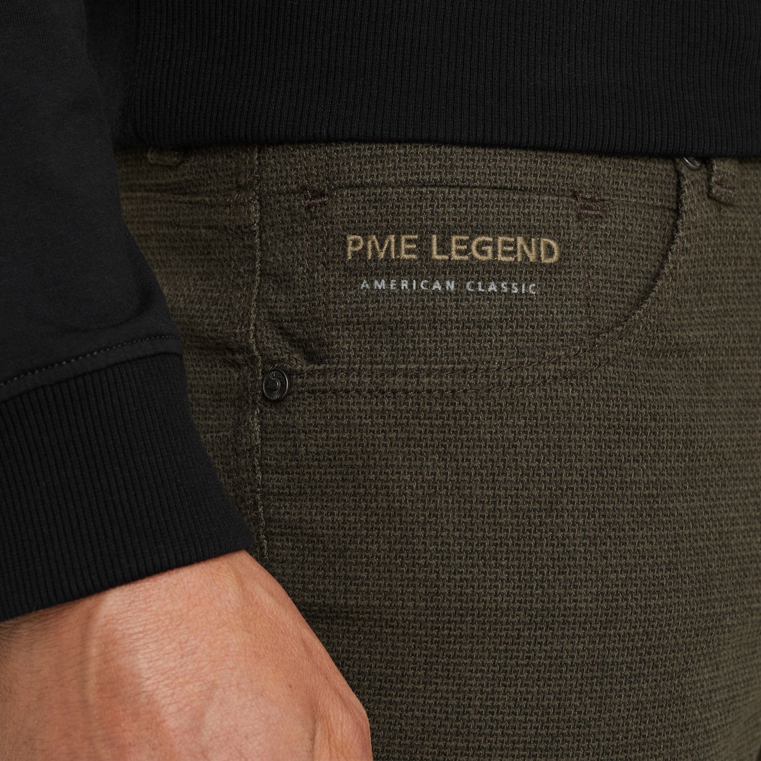 Брюки PME Legend Nightflight прямого кроя зелёные артикул PTR2508622-8039