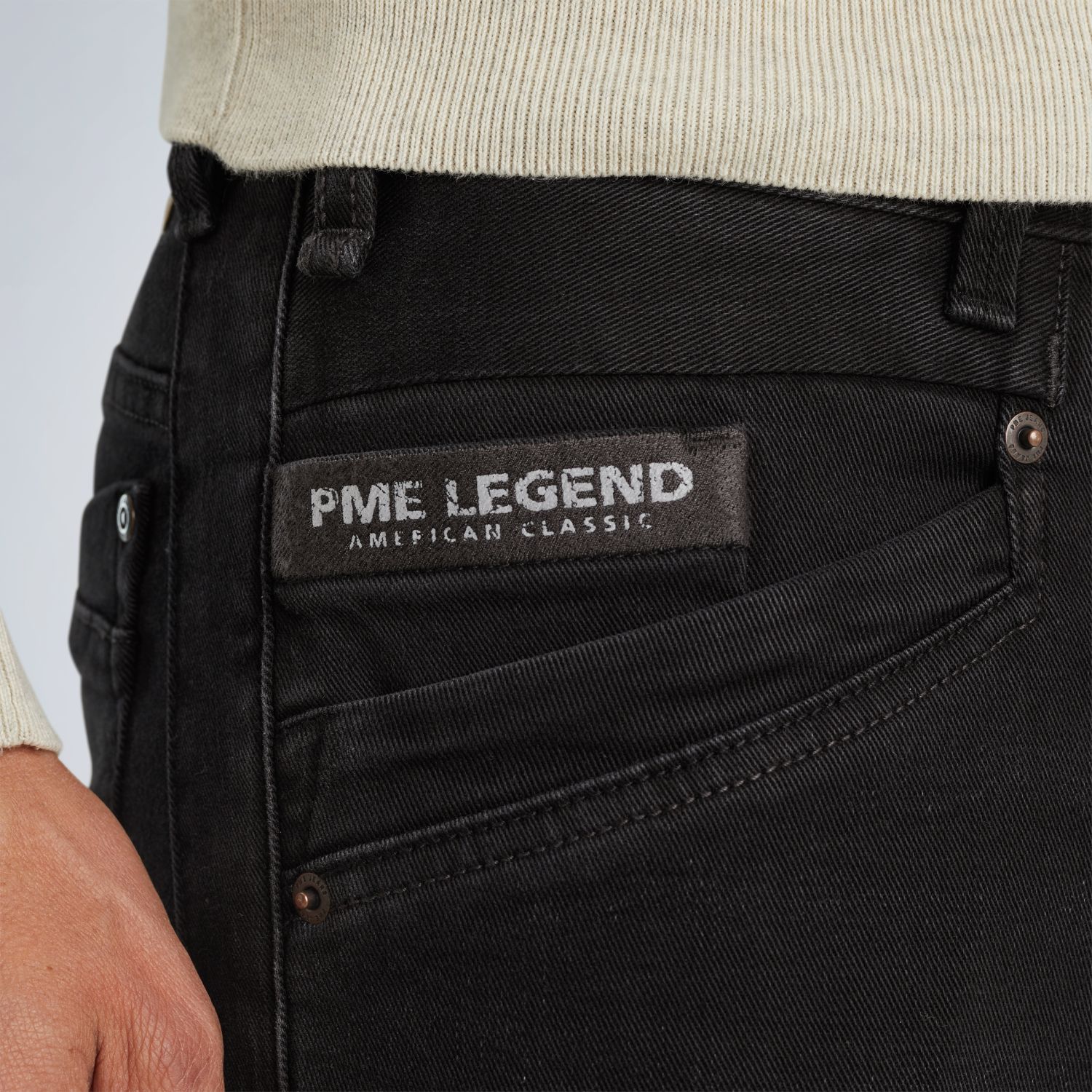 Джинсы PME Legend Bare Metal чёрные артикул PTR975-BGW