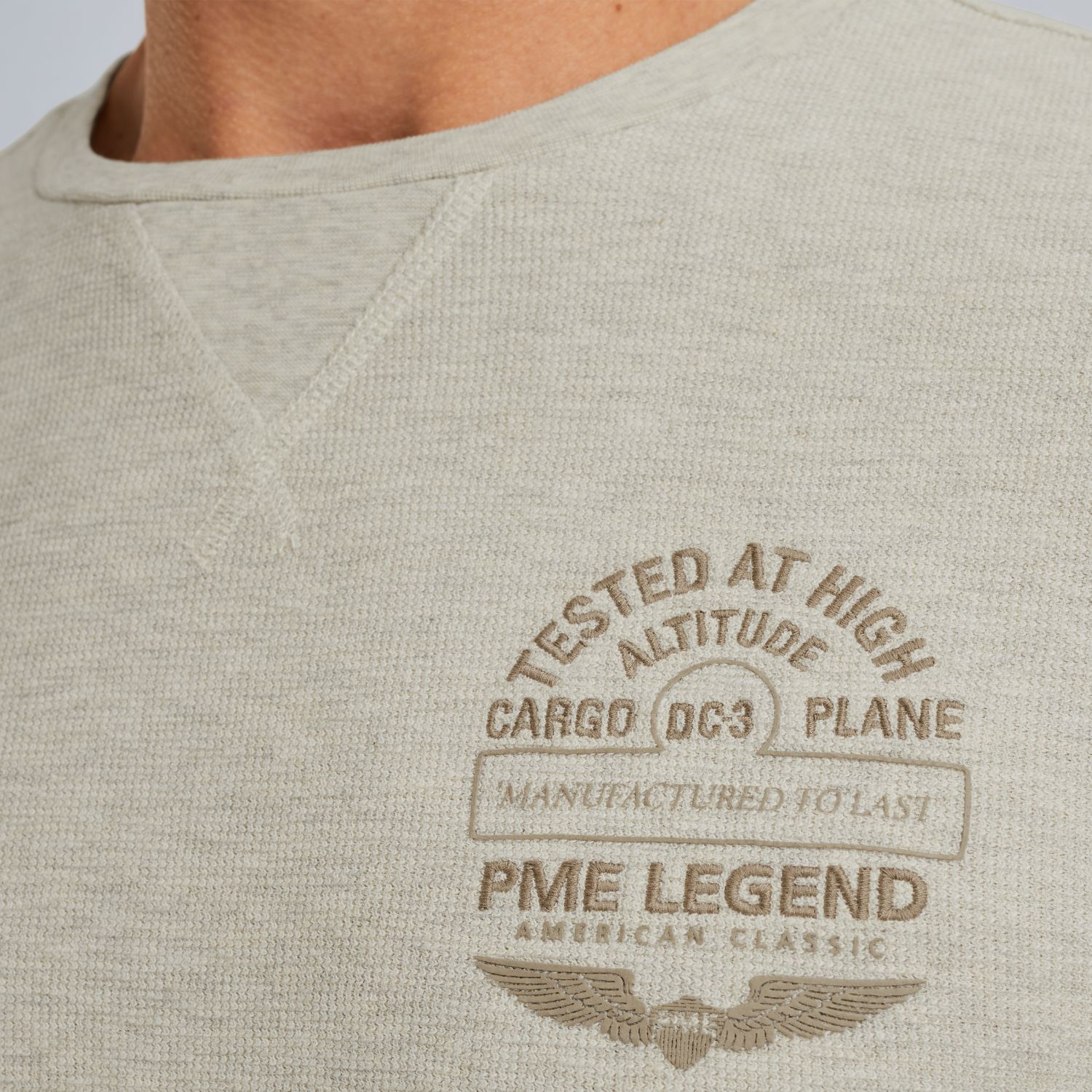 Футболка PME Legend с длинными рукавами серая артикул PTS2509567-910