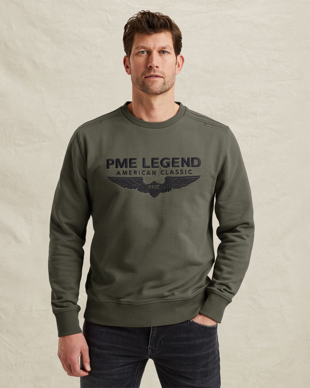 Свитшот PME Legend зелёный артикул PSW0000440-8039