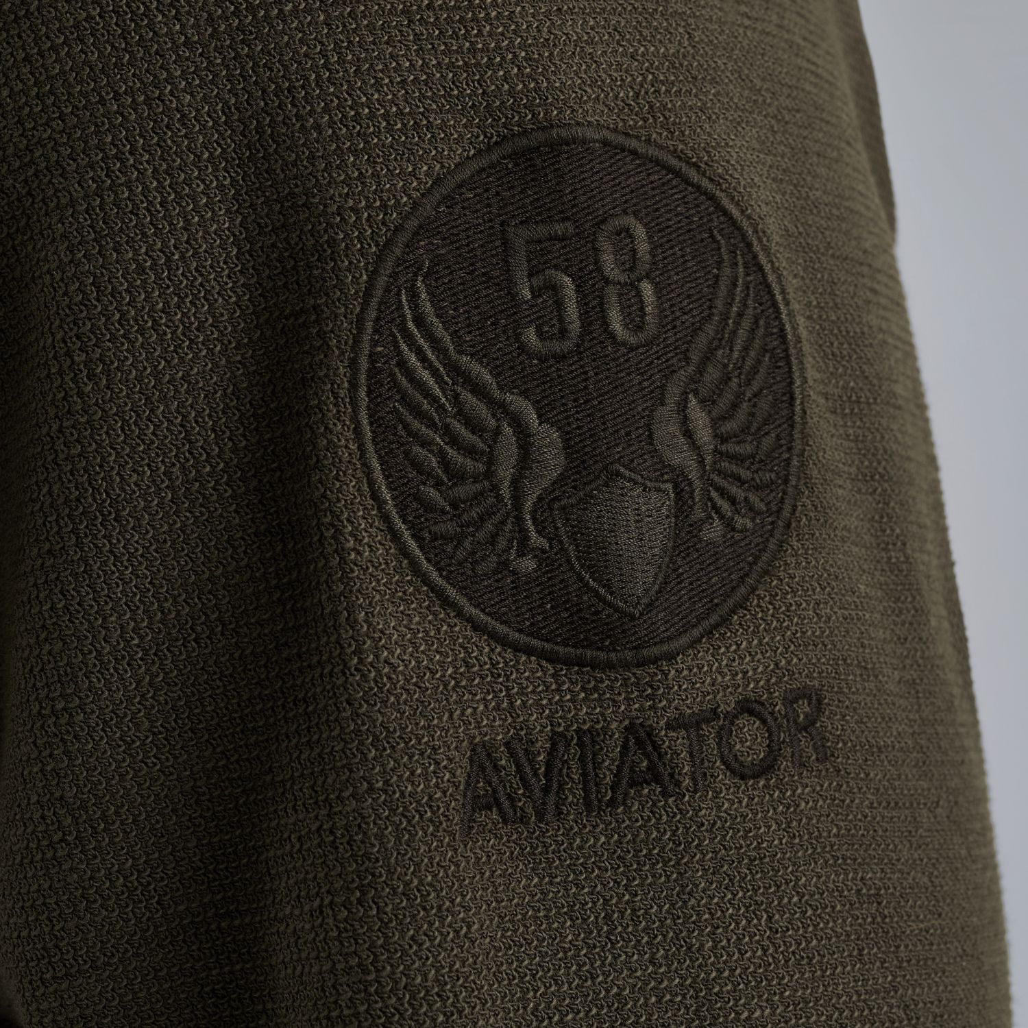 Футболка PME Legend с длинными рукавами и нашивками зелёная артикул PTS2509562-8039