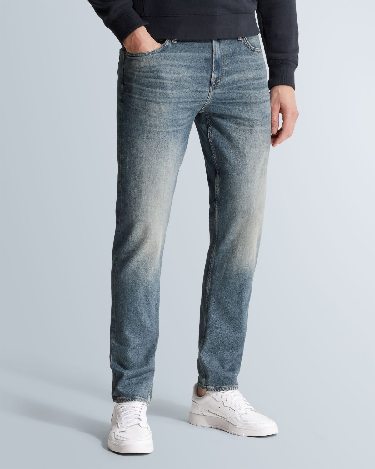 Джинсы Cast-Iron Valver синие артикул CTR620-DVW