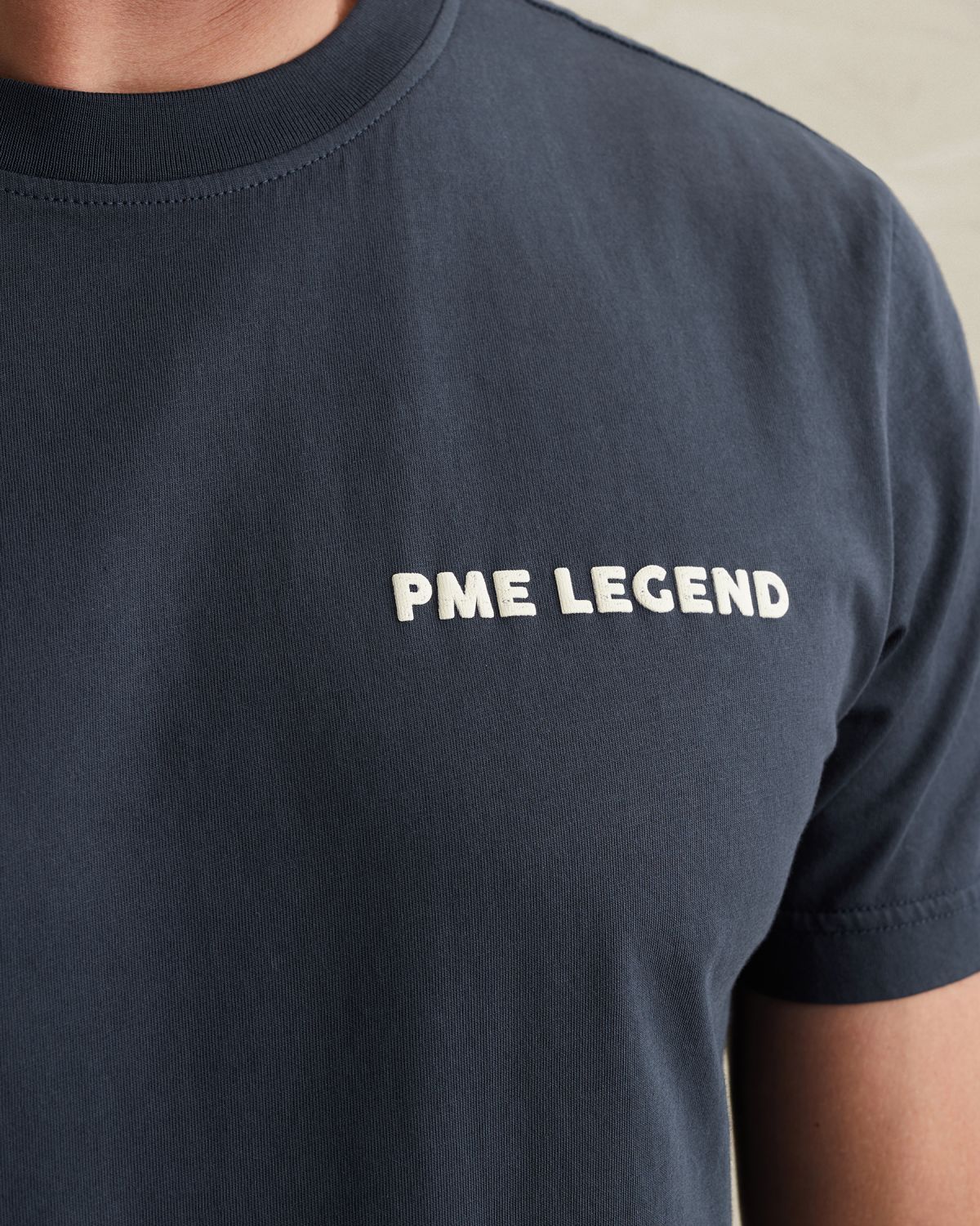 Футболка PME Legend с принтом синяя артикул PTSS2602580-5116