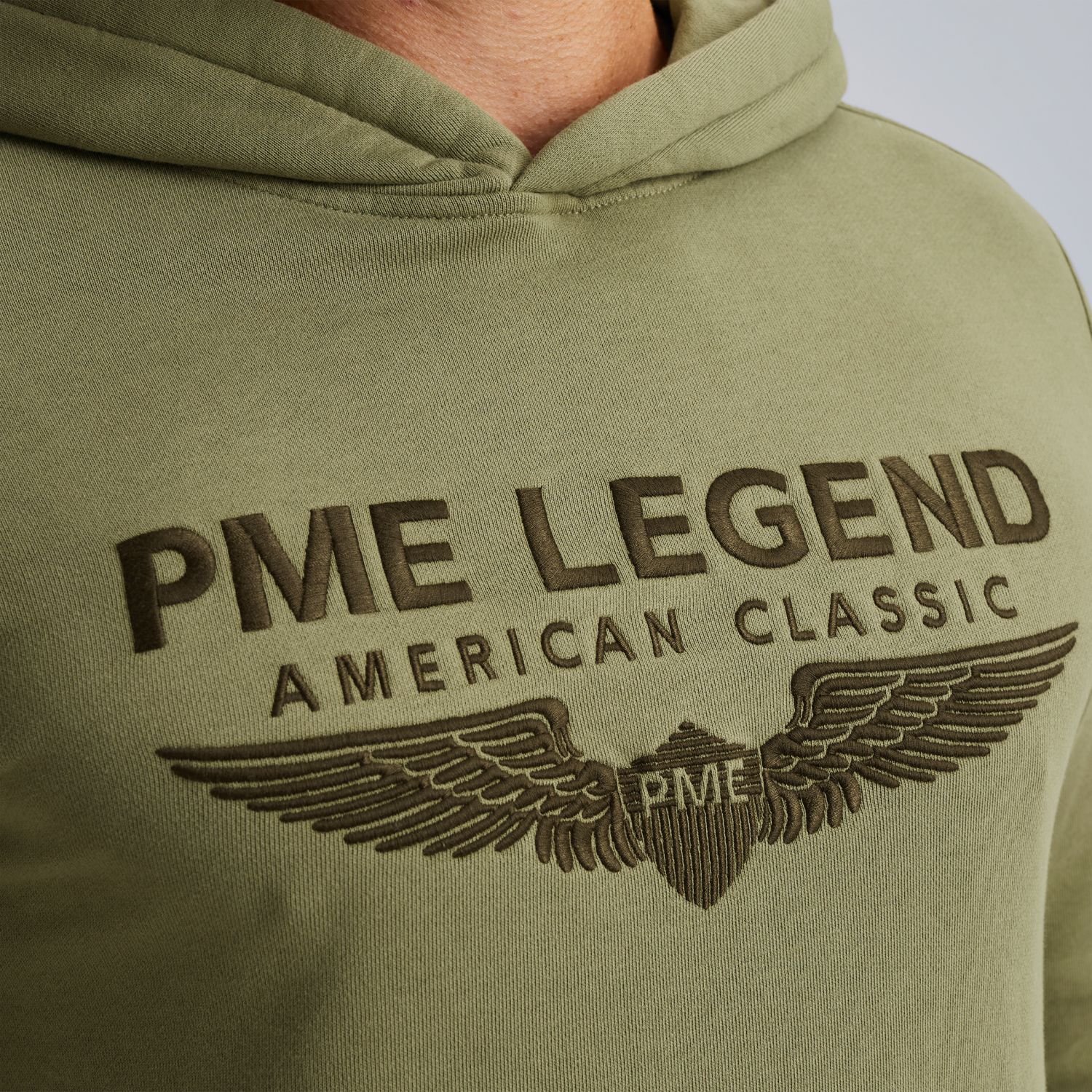 Худи PME Legend с логотипом зелёное артикул PSW2508550-6379