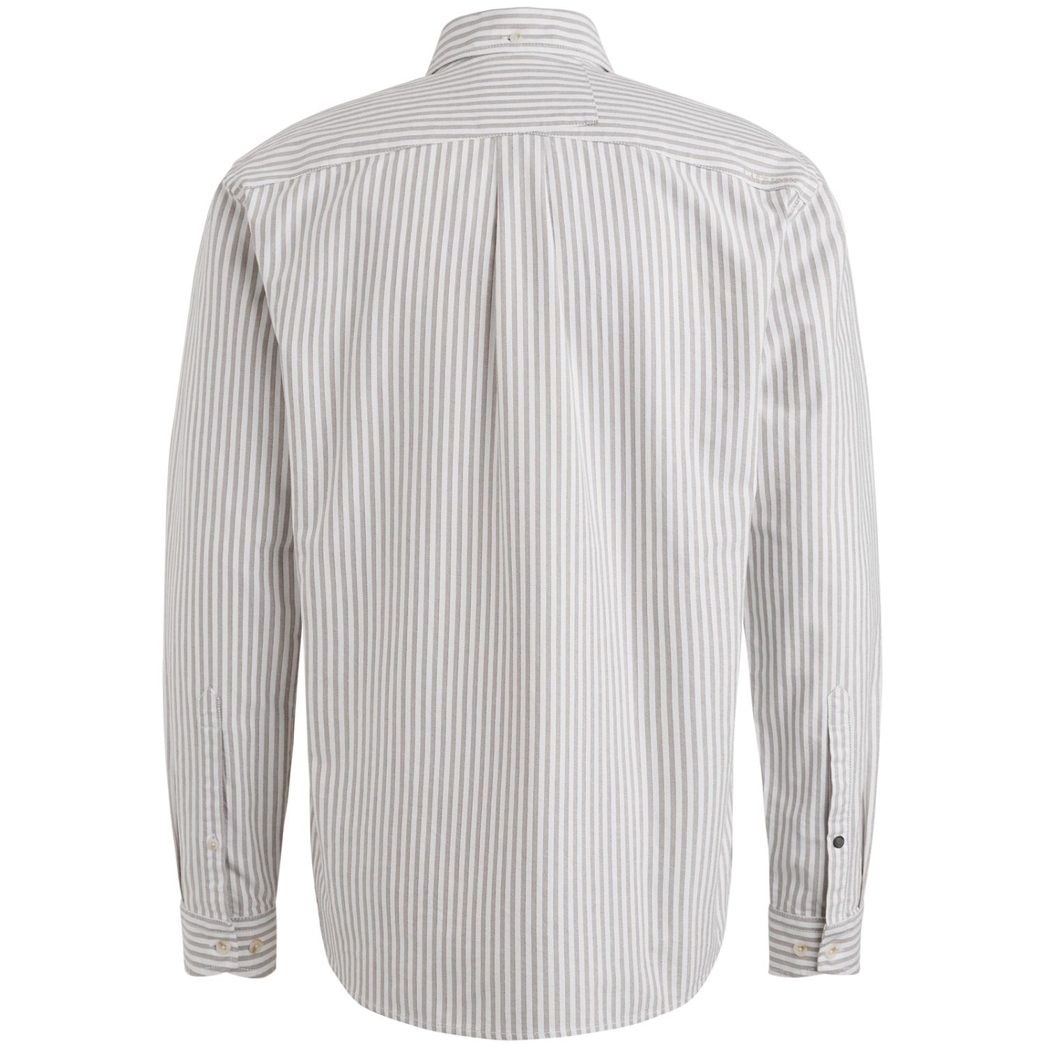 Рубашка Cast-Iron оксфорд в полоску хаки артикул CSI2508202-8025