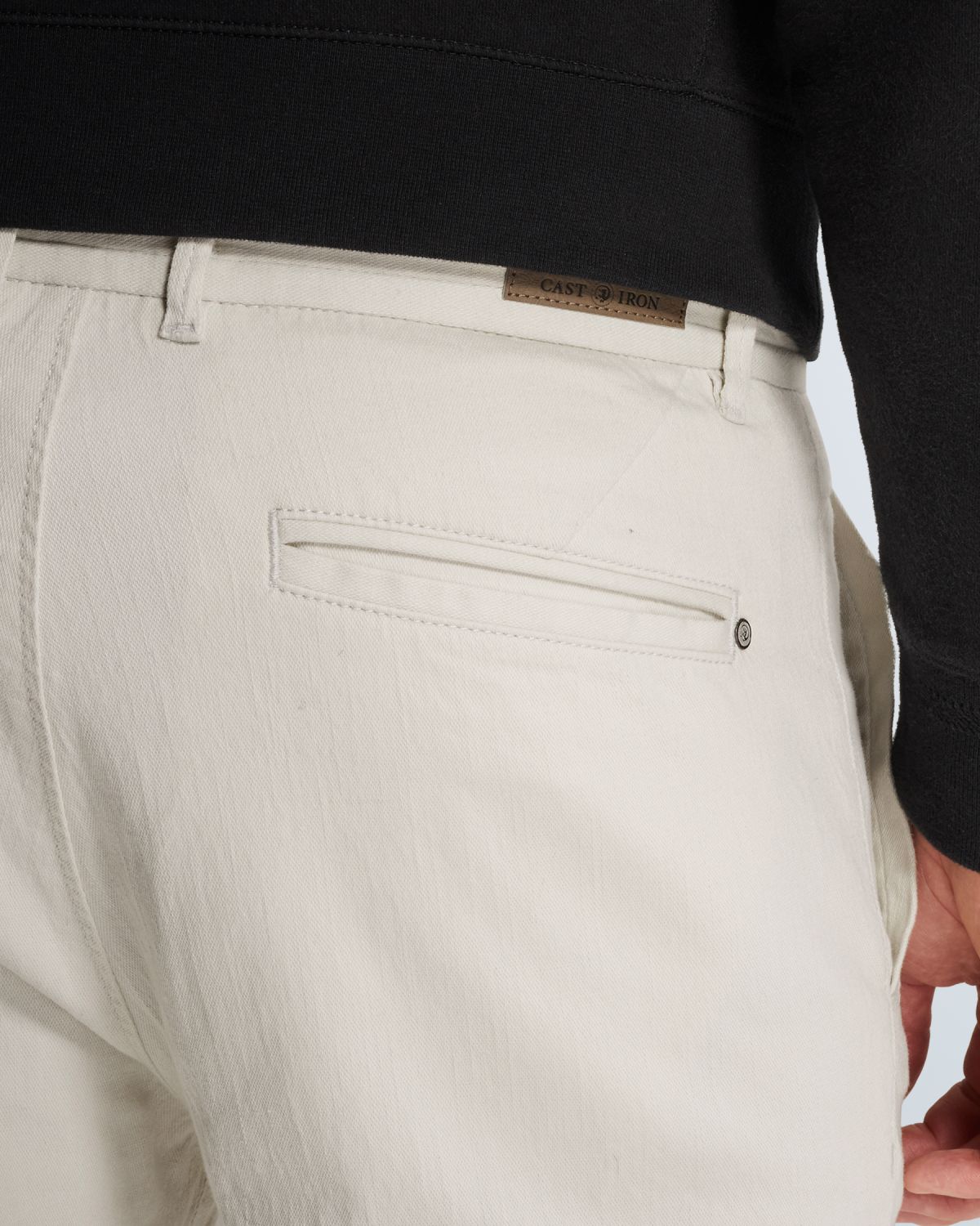 Чиносы Cast-Iron с эластичным поясом серые артикул CTR2604620-7014