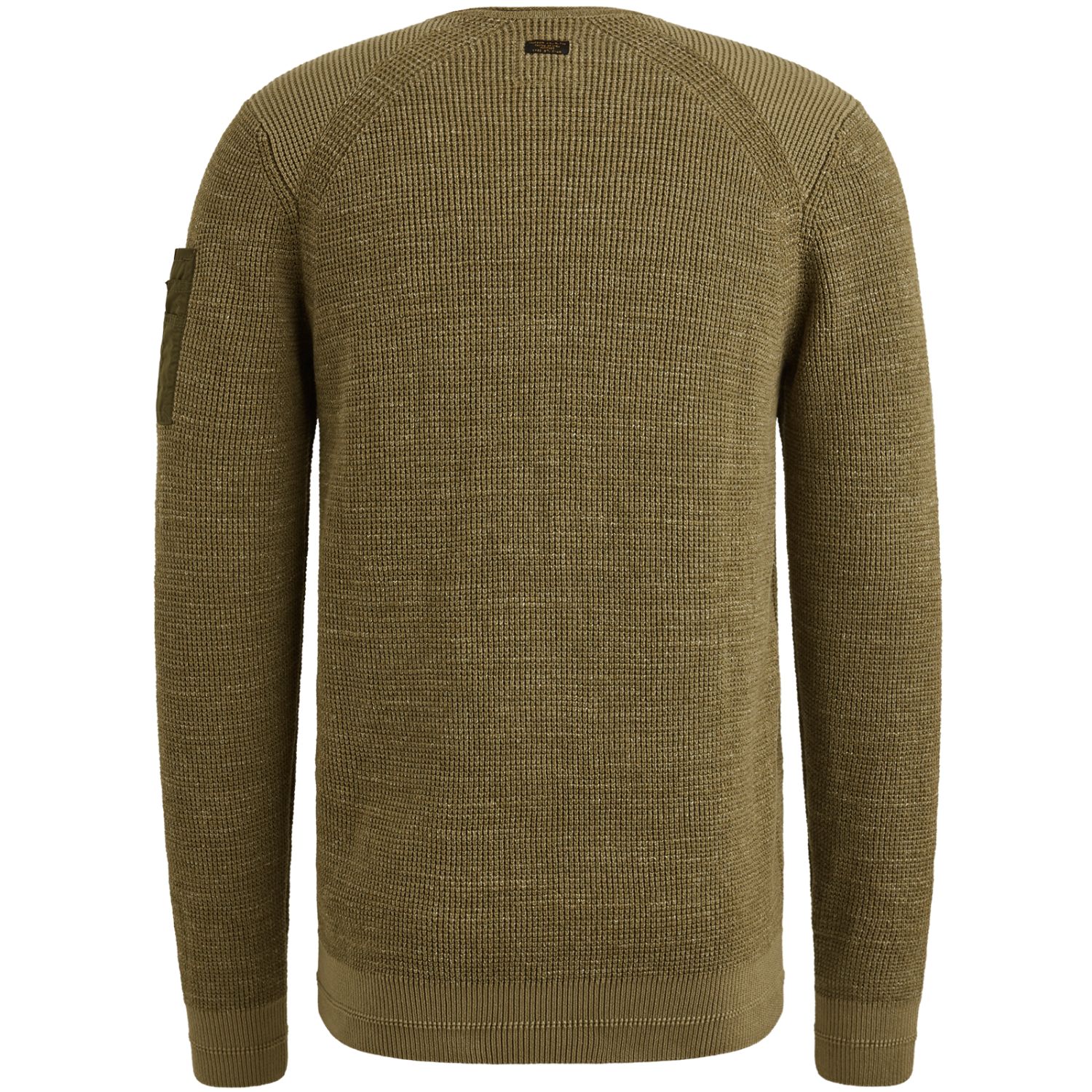 Пуловер PME Legend с круглым вырезом зелёный артикул PKW2508301-6416