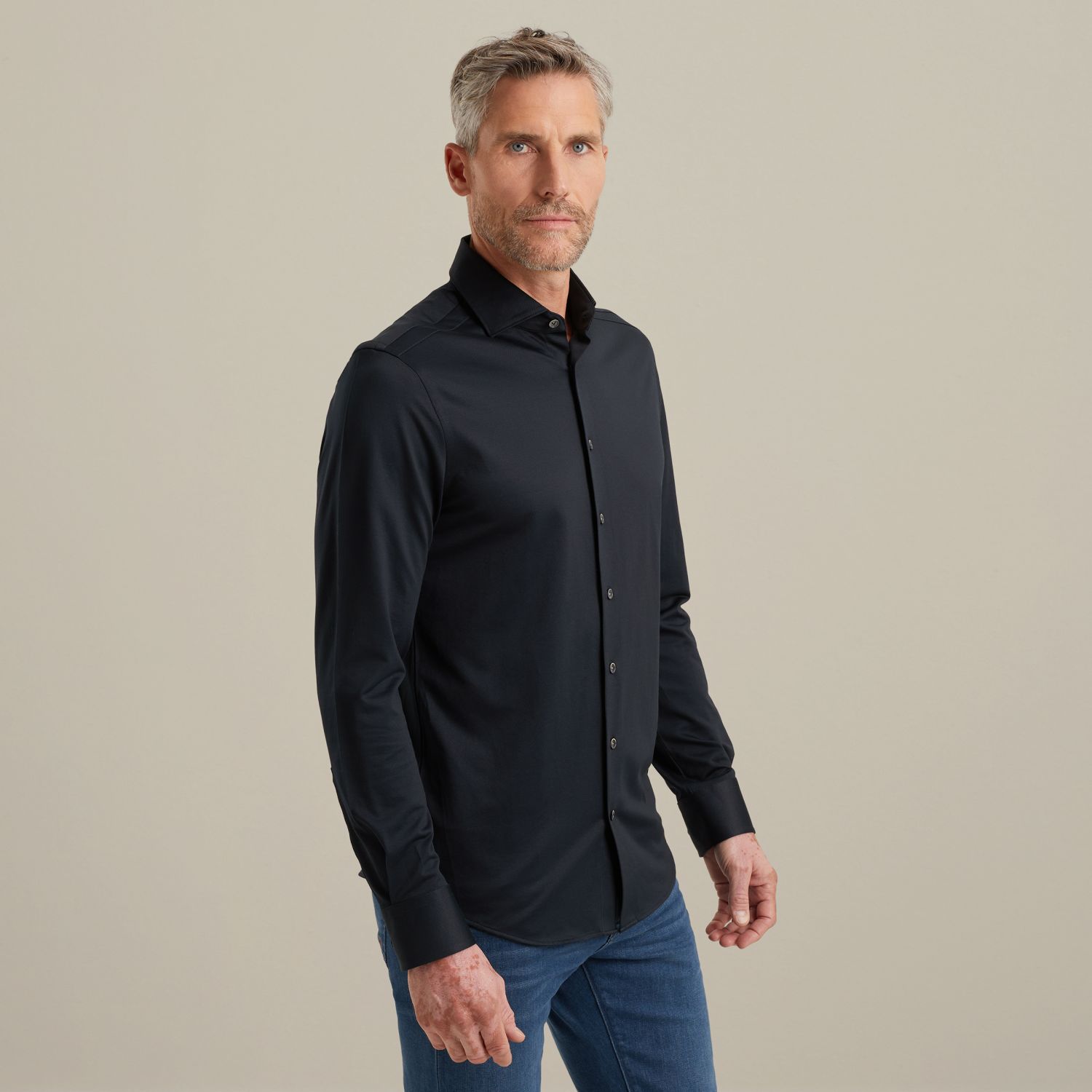 Рубашка Vanguard трикотажная синяя артикул VSI2508207-5073