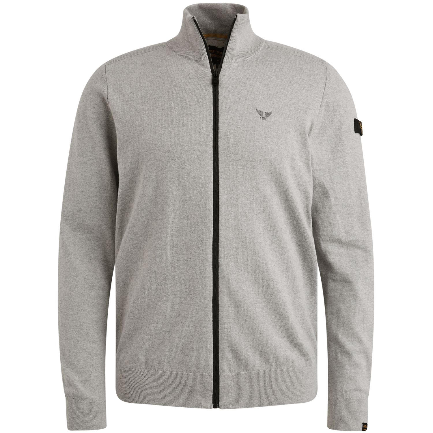 Кардиган PME Legend с молнией серый артикул PKC2508355-921