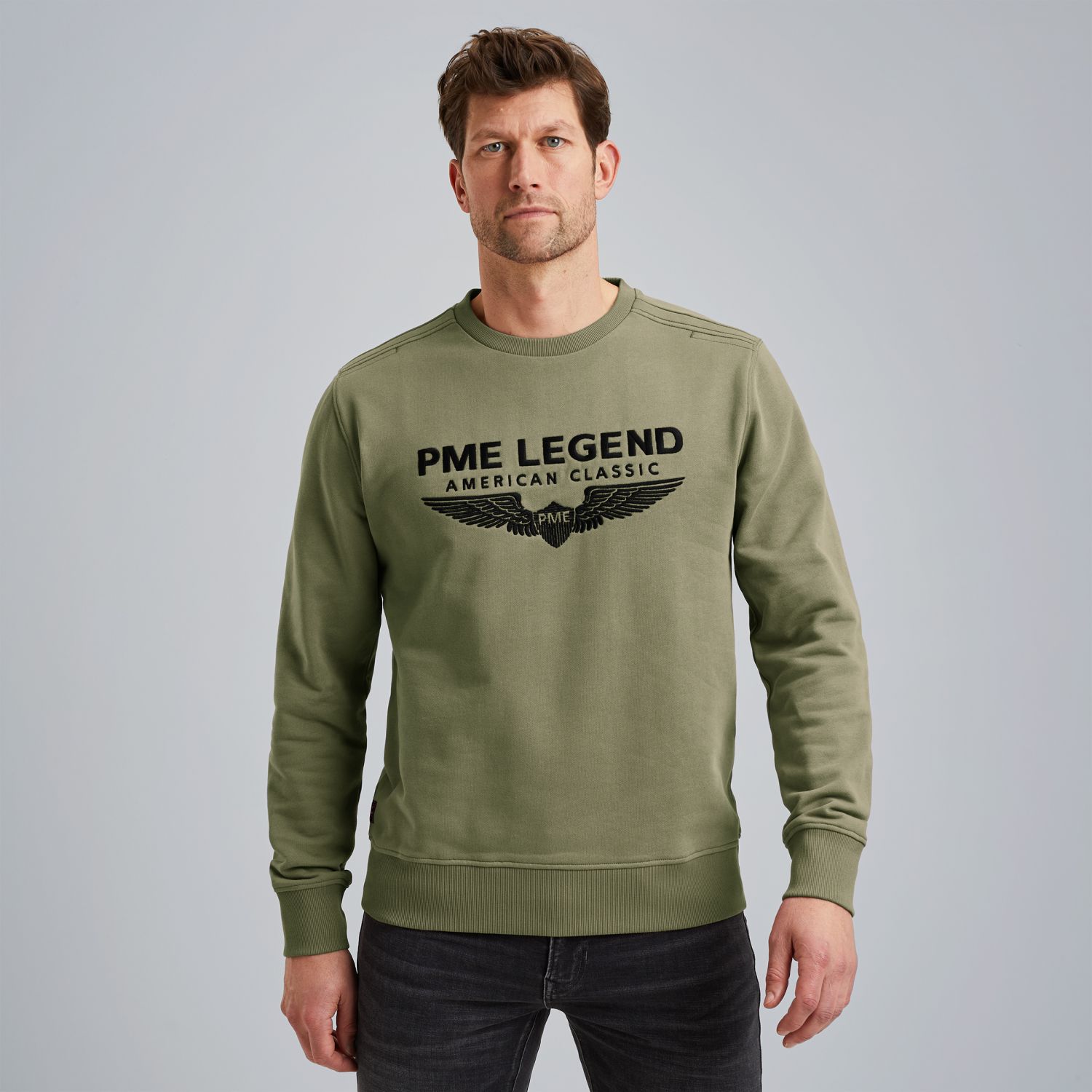 Свитшот PME Legend зелёный артикул PSW2500440-6380