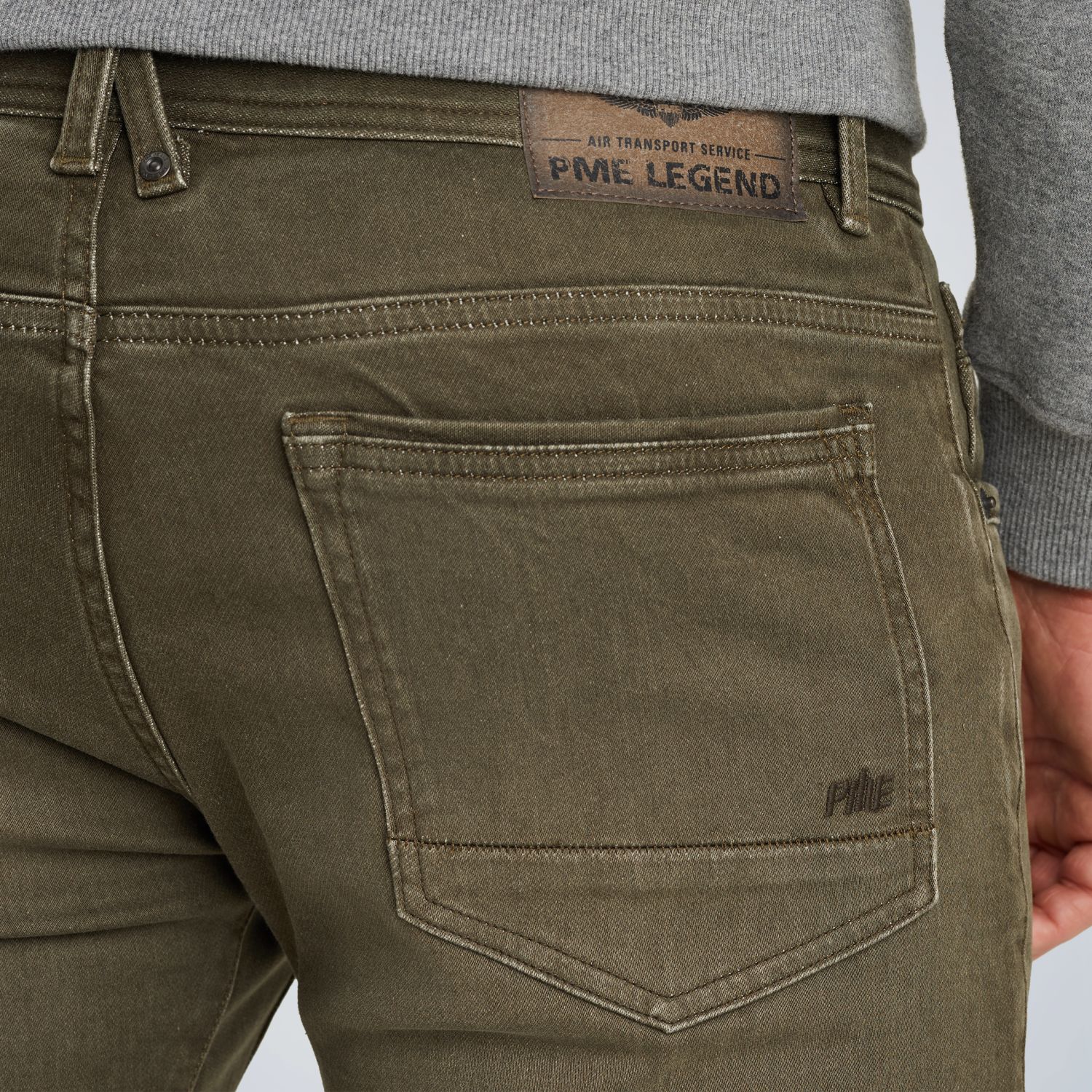 Брюки PME Legend зауженные зелёные артикул PTR2509620-8576