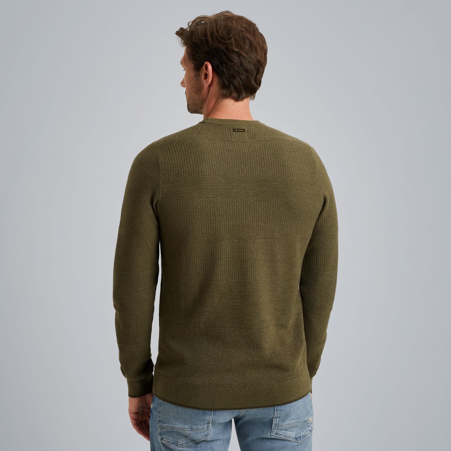 Пуловер PME Legend с градиентом зелёный артикул PKW2508305-6416