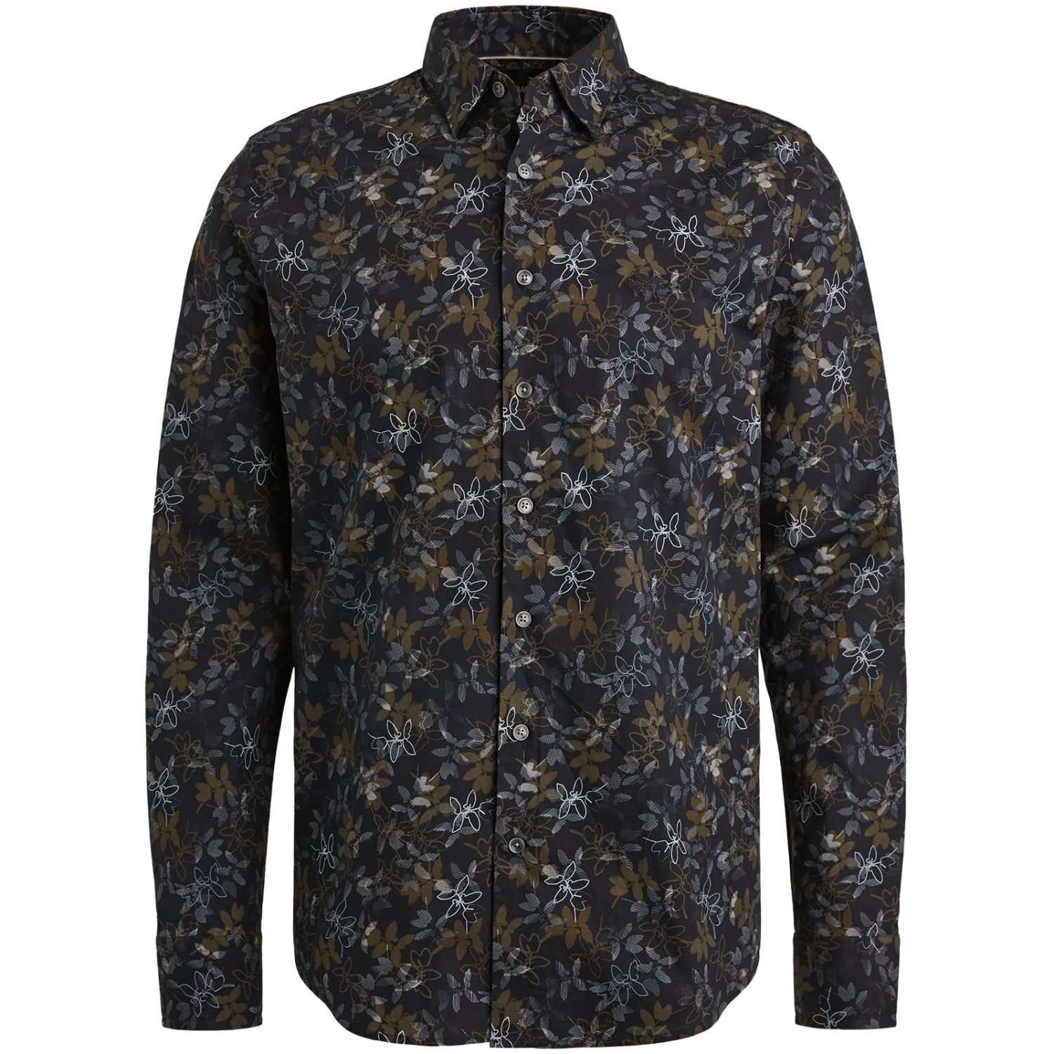 Рубашка Vanguard с принтом синяя артикул VSI2508203-5073