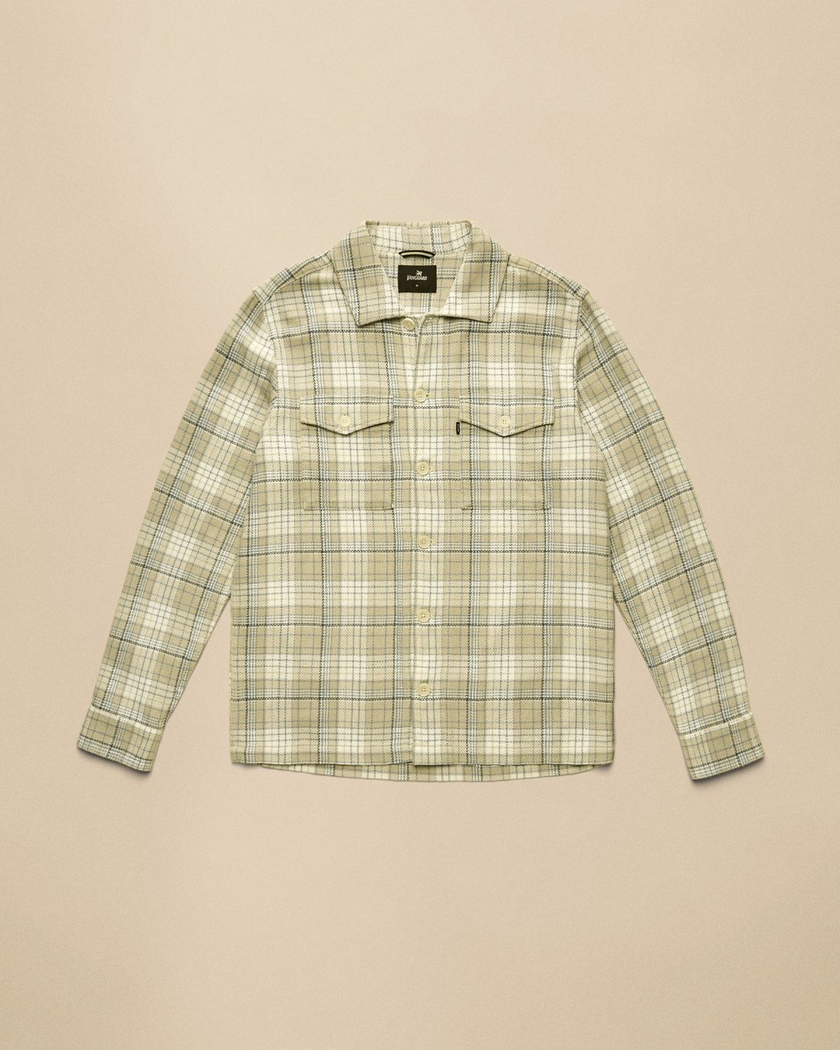 Рубашка-куртка Vanguard в клетку бежевая артикул VSI2602216-9017