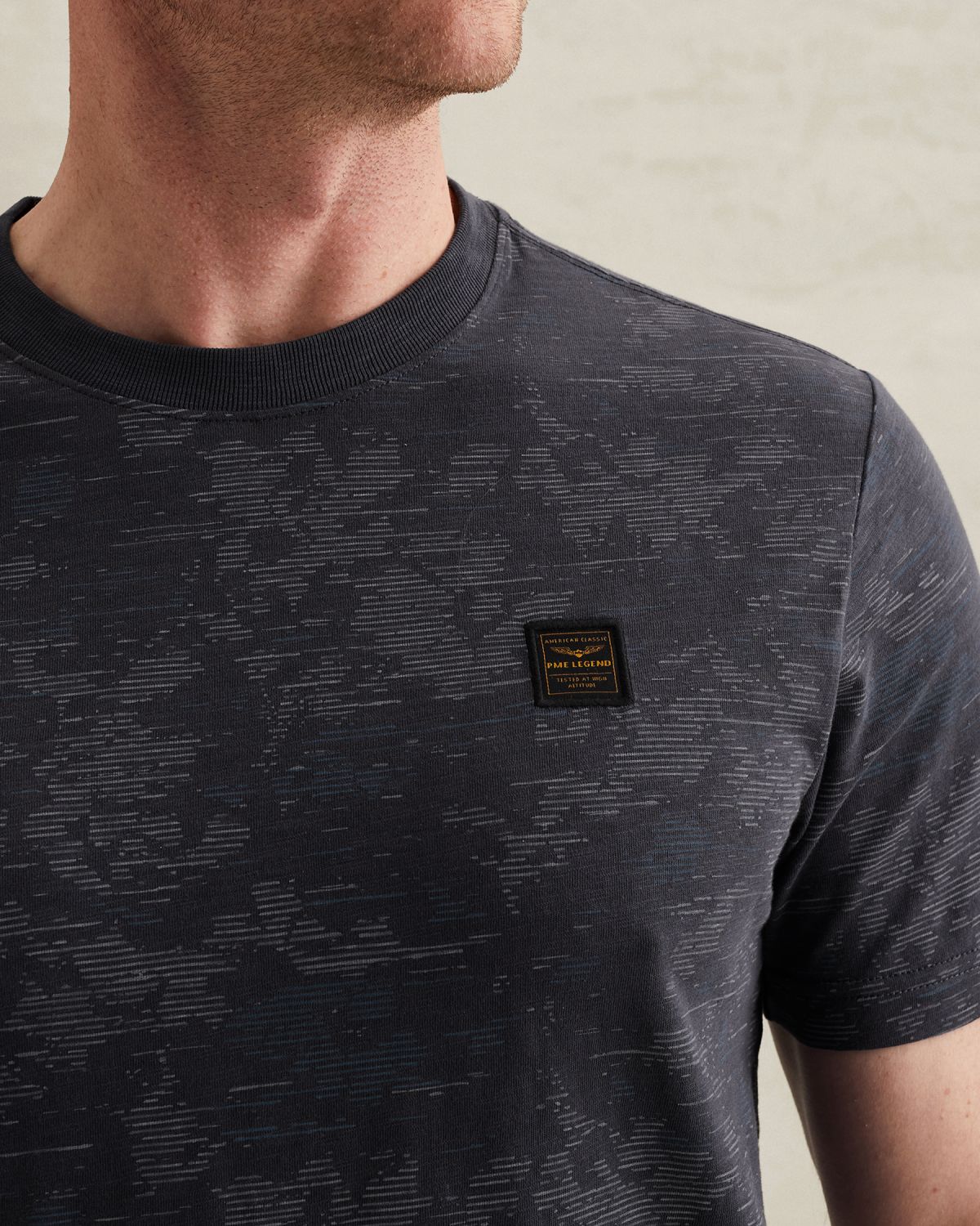 Футболка PME Legend с принтом по всей поверхности синяя артикул PTSS2603574-5278