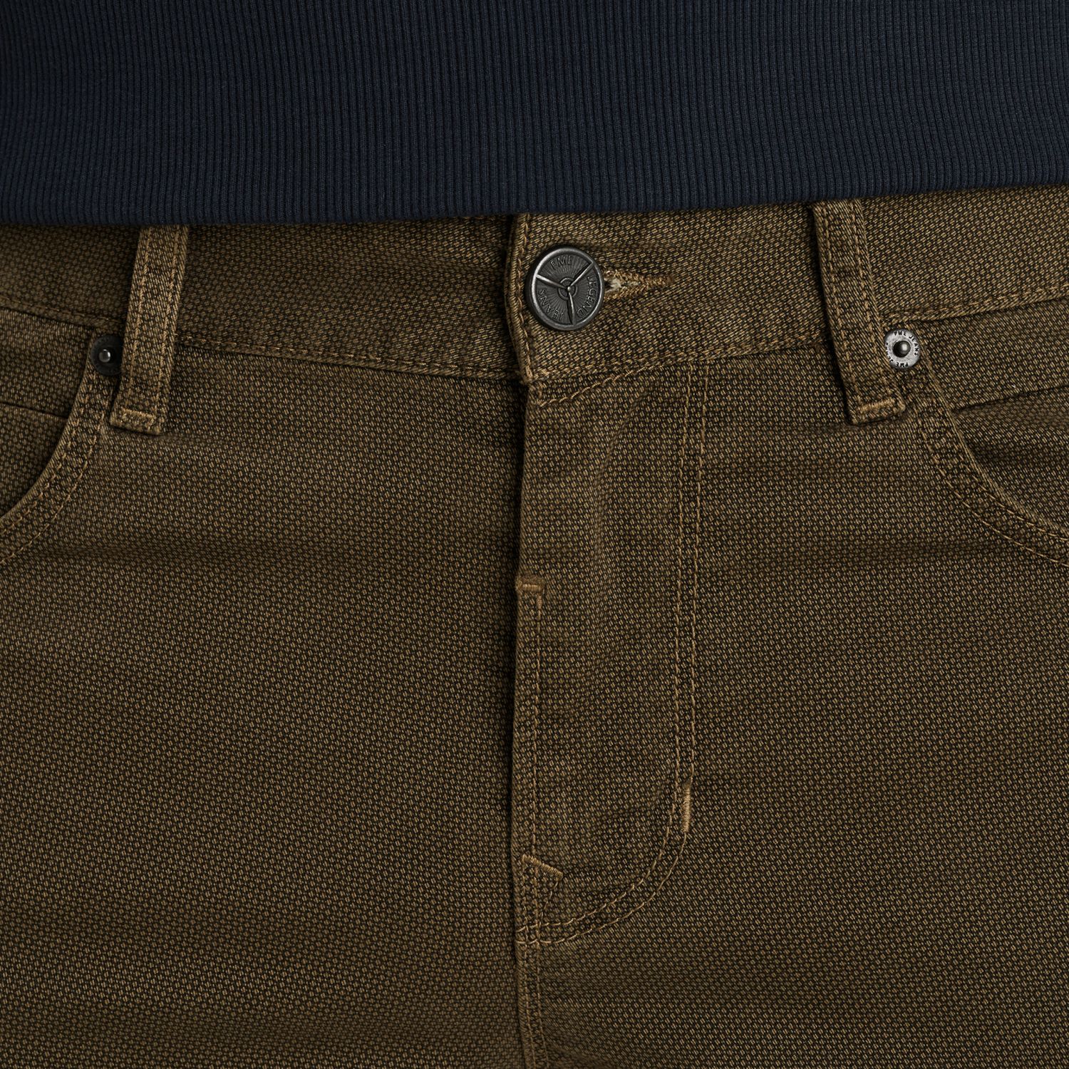 Брюки PME Legend Nightflight прямого кроя коричневые артикул PTR2508656-8031