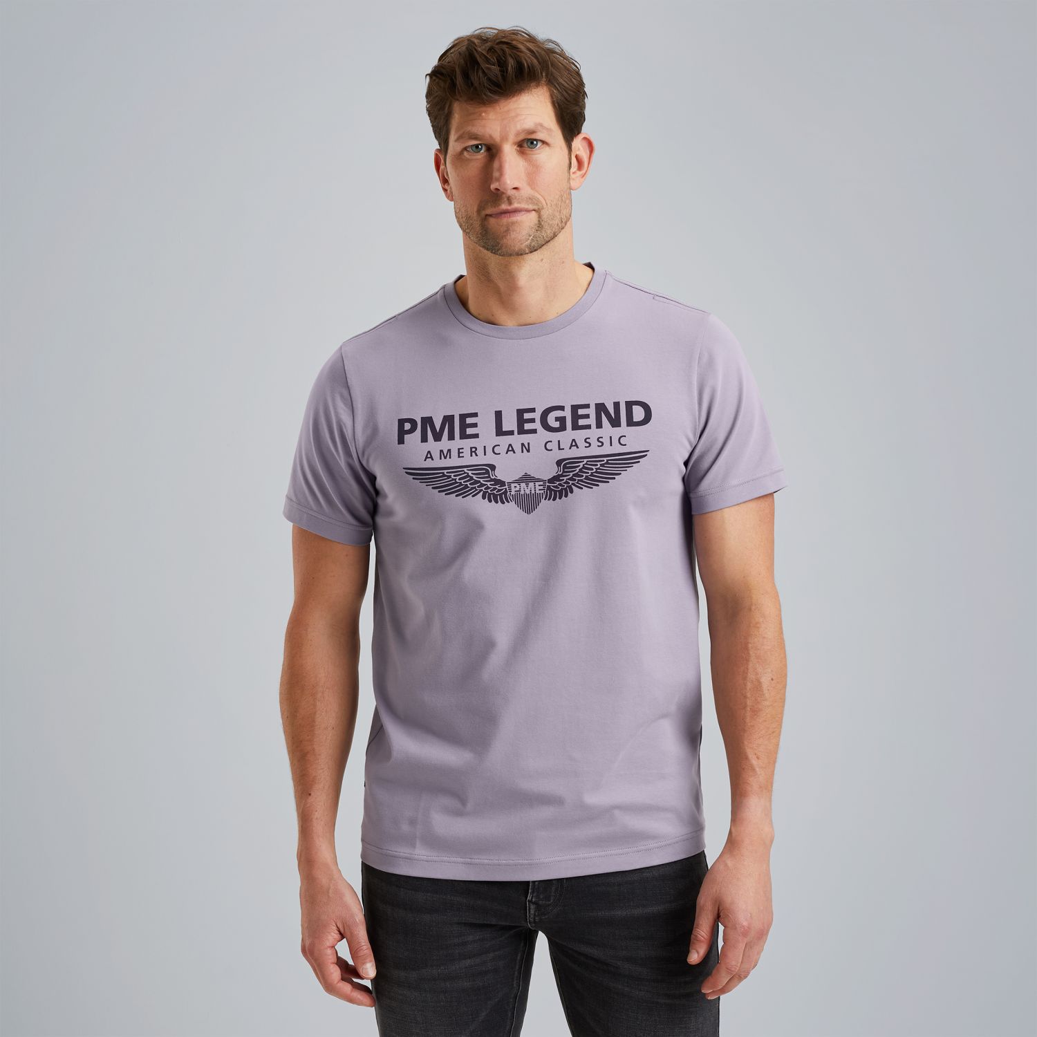 Футболка с логотипом фиолетовая артикул PTSS2500588-4187