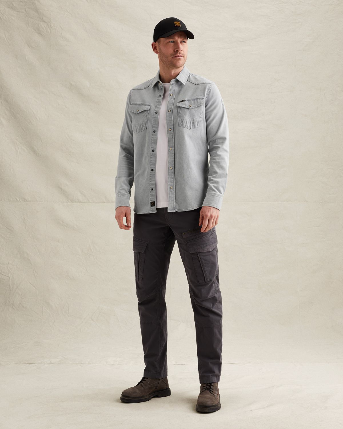 Брюки Nordrop карго серые артикул PTR2602600-9117