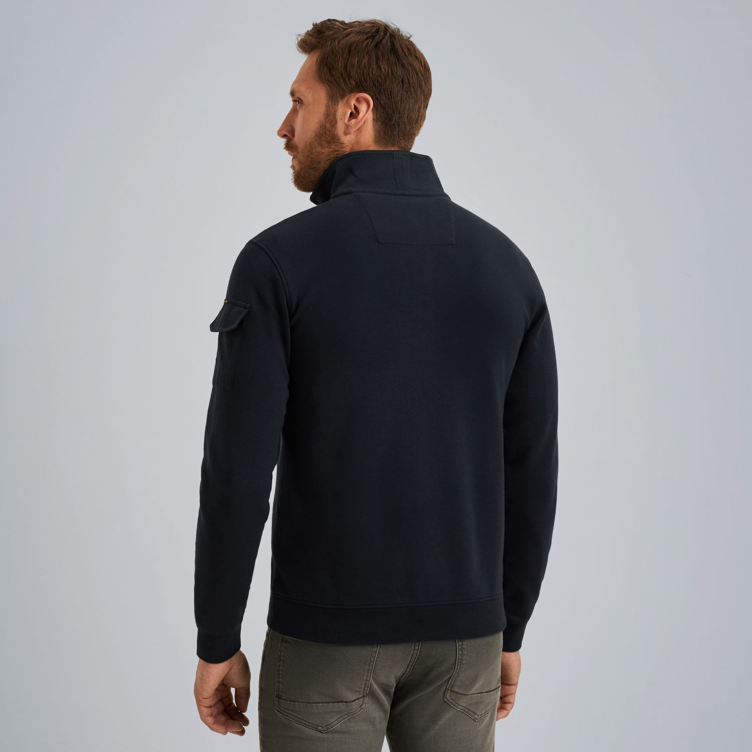 Свитшот PME Legend с полумолнией синий артикул PSW2508423-5281