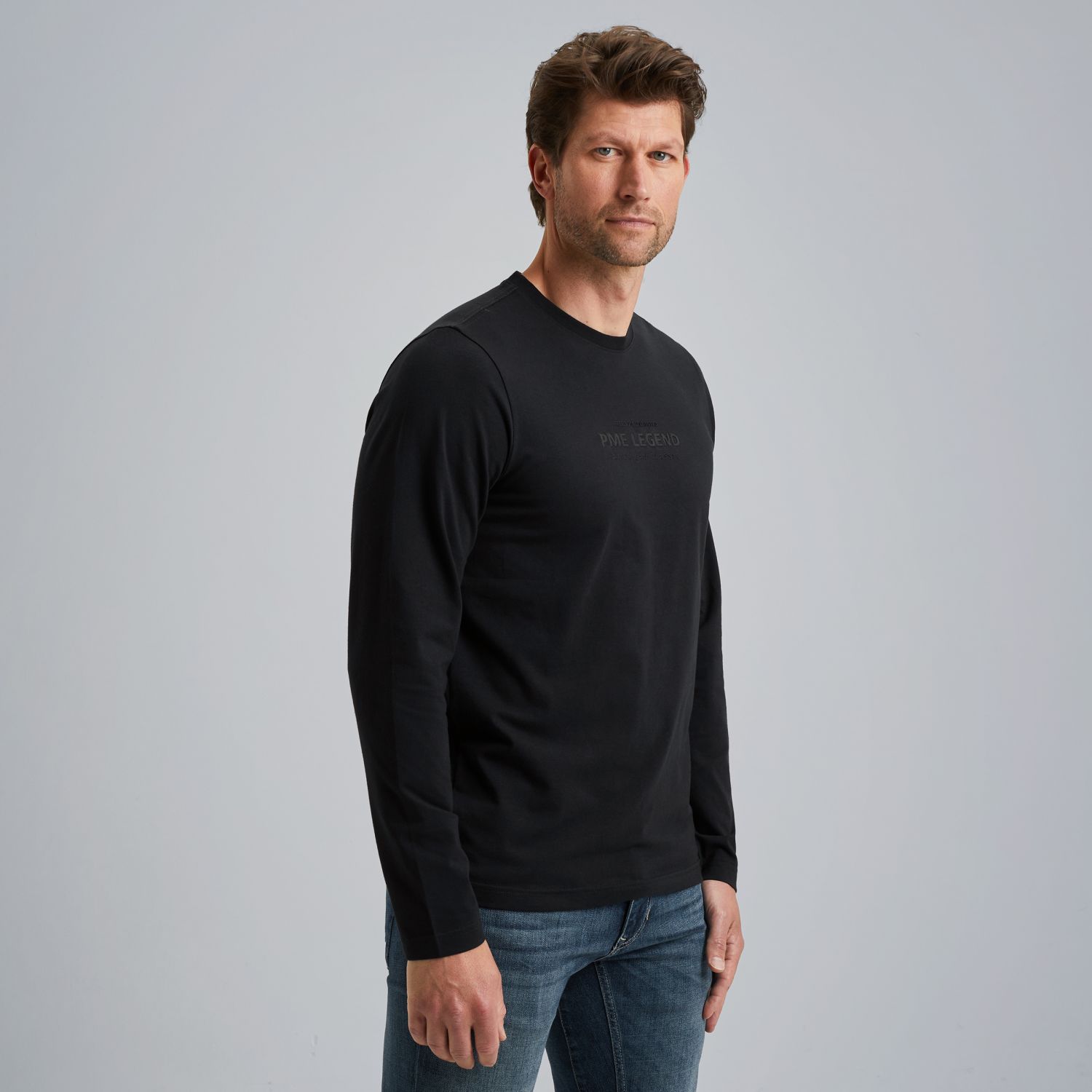 Футболка PME Legend с длинными рукавами синяя артикул PTS2508570-5281