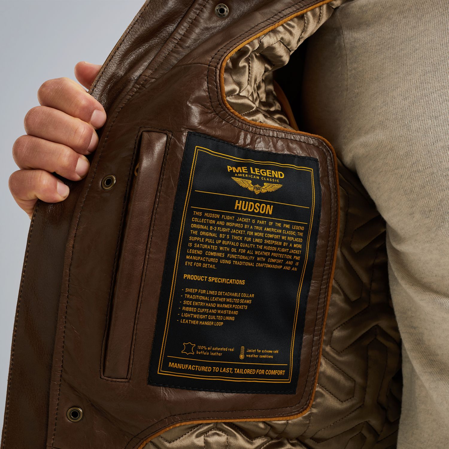Куртка PME Legend Hudson коричневая артикул PLJ2508700-771