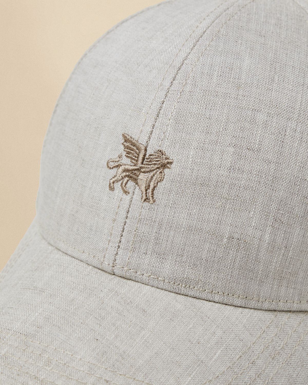 Кепка Vanguard из льна бежевая артикул VAC2603900-9017