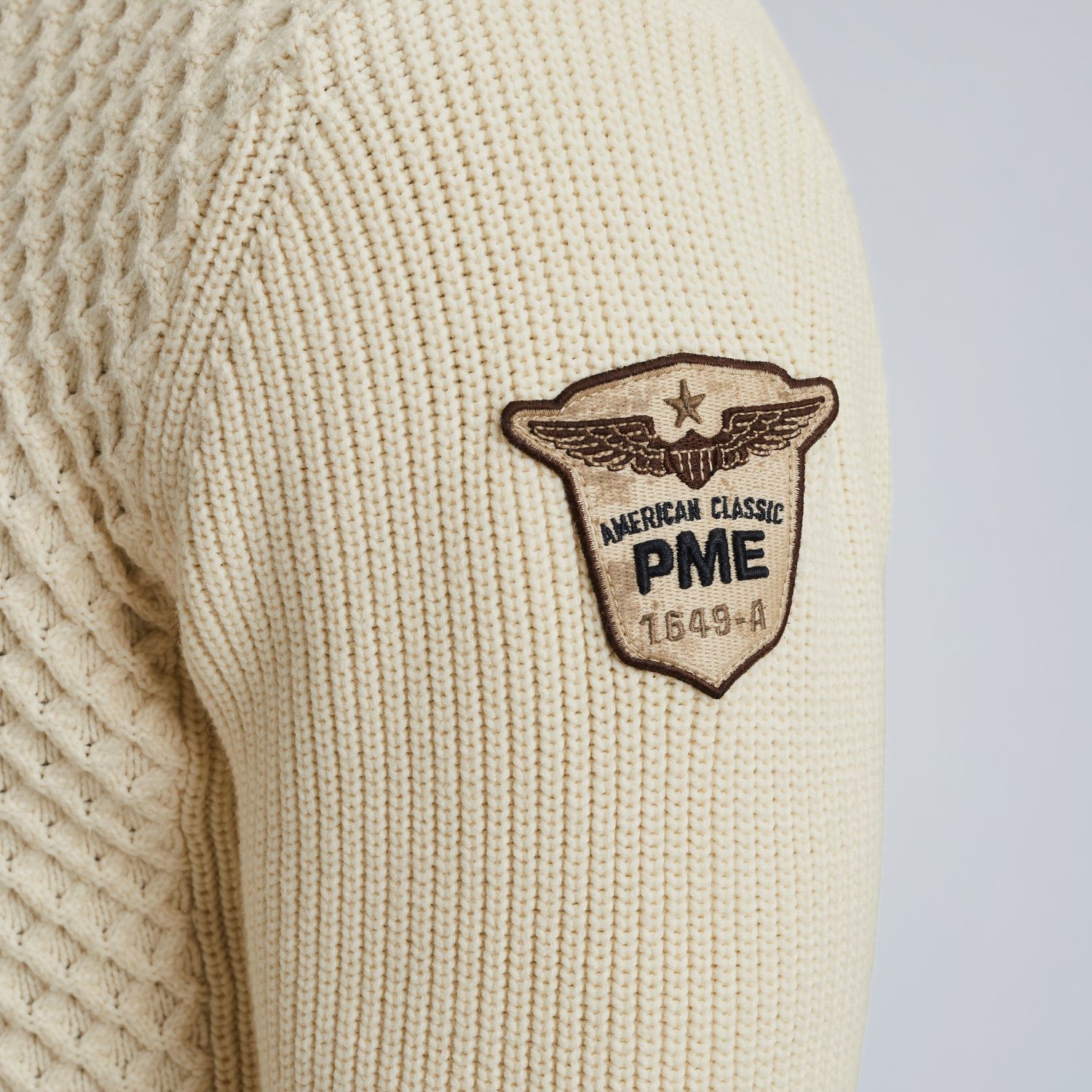 Pullover with half-zipper артикул PKW2509324-7013