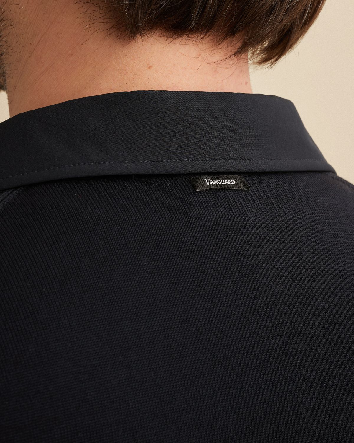 Куртка-рубашка Vanguard с контрастными материалами синяя артикул VKC2602356-5073