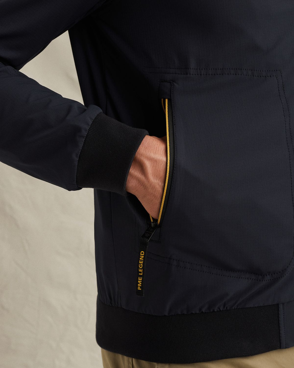 Куртка PME Legend Stretch Flight с съёмным капюшоном синий артикул PJA2602124-5281