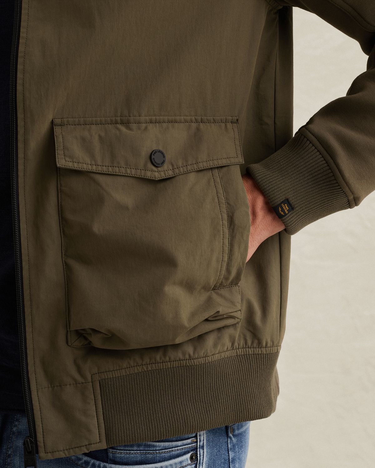 Куртка гибридная зелёная артикул PJH2602486-6415