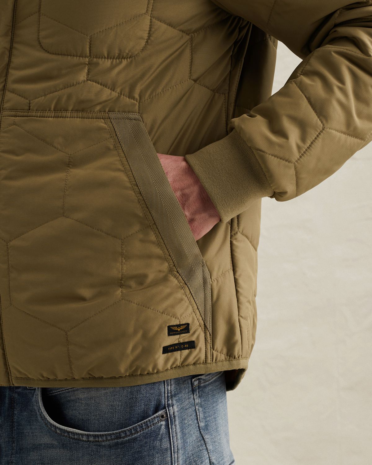 Куртка PME Legend стёганая зелёная артикул PJA2602104-6405