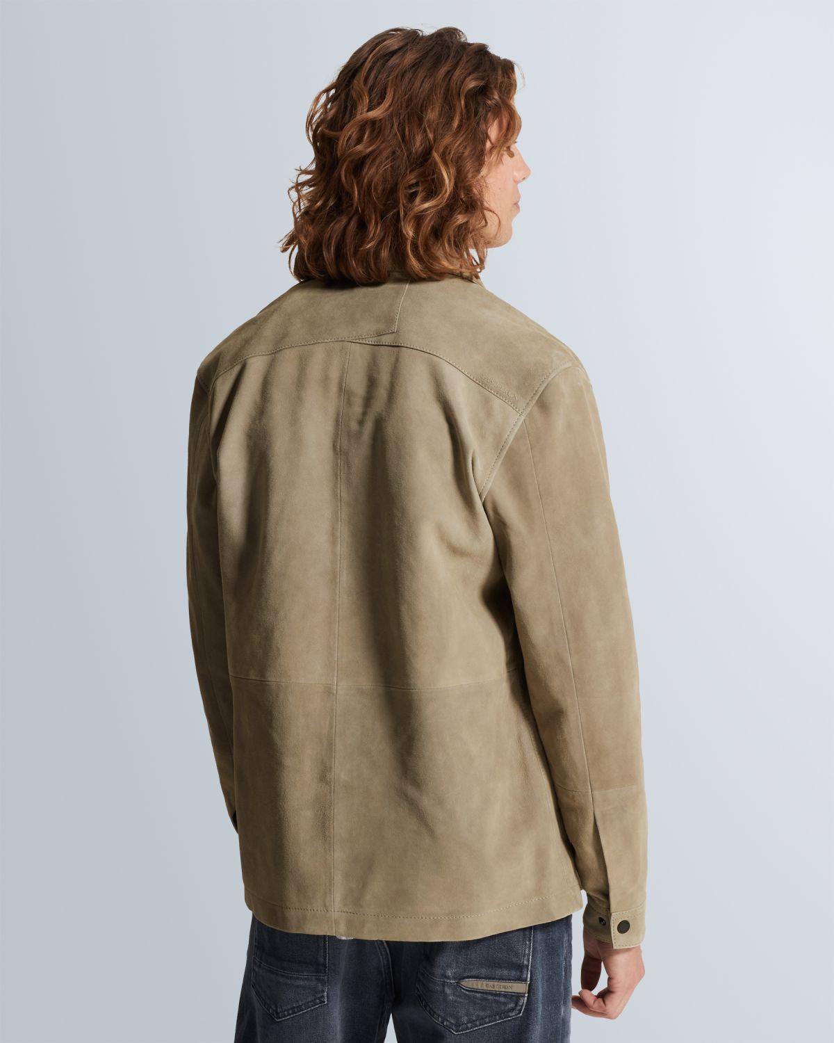 Рубашка-куртка Cast-Iron на кнопках коричневая артикул CSI2602216-6478