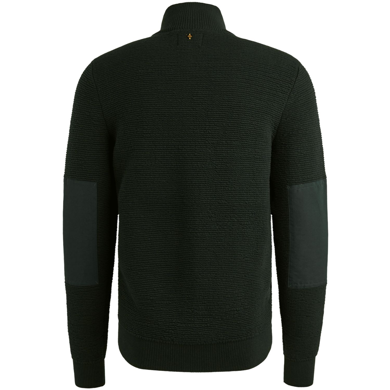 Кардиган PME Legend с заплатками на локтях зелёный артикул PKC2510322-6027