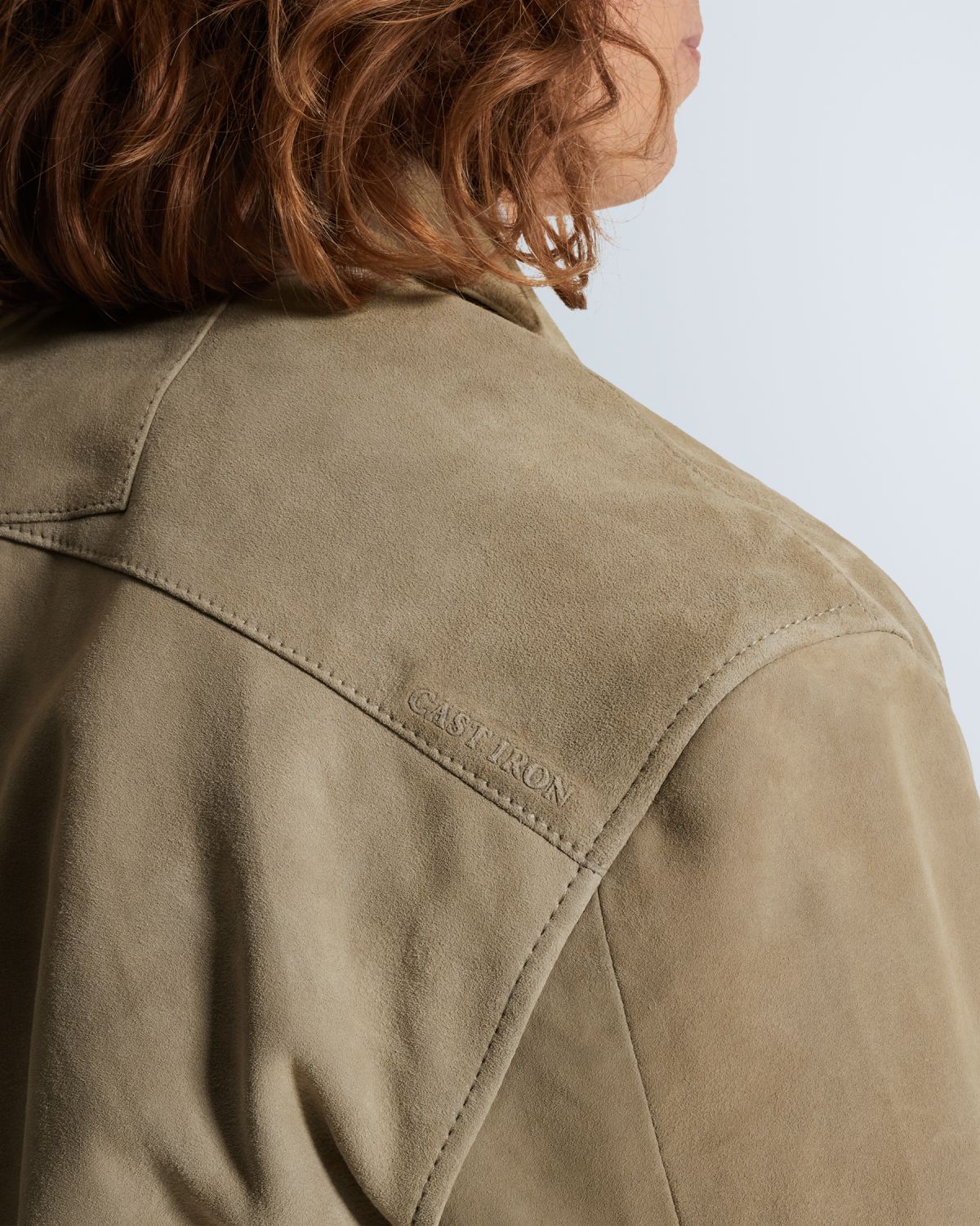 Рубашка-куртка Cast-Iron на кнопках коричневая артикул CSI2602216-6478