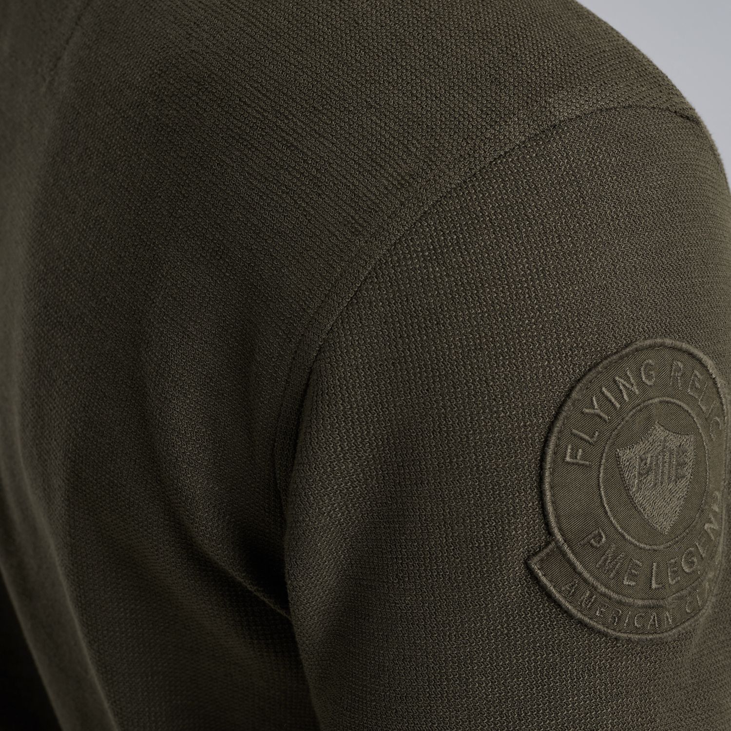 Поло PME Legend с длинными рукавами зелёный артикул PPS2509802-8039