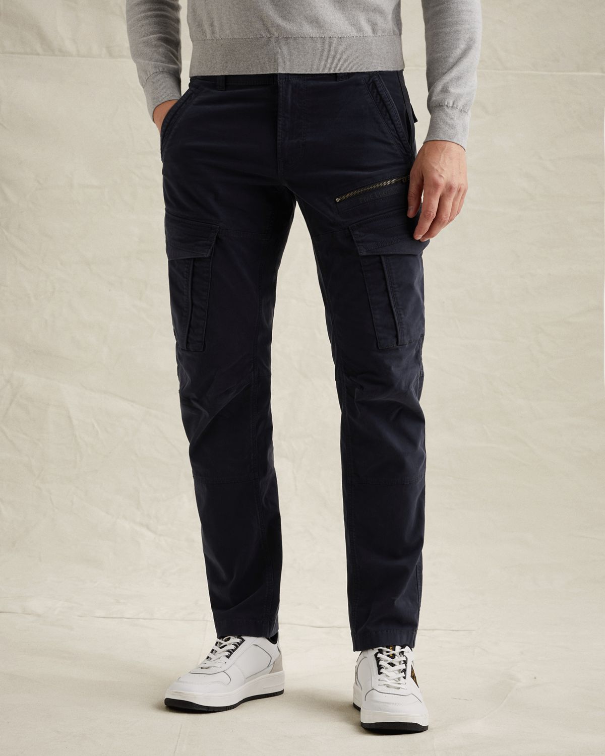 Брюки PME Legend Nordrop с карманами синие артикул PTR2602600-5073