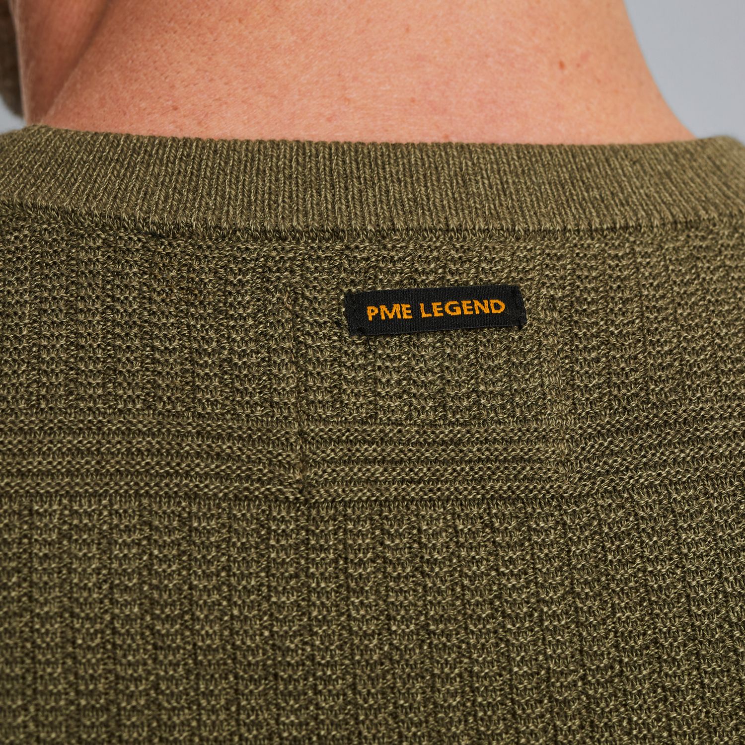 Пуловер PME Legend с градиентом зелёный артикул PKW2508305-6416