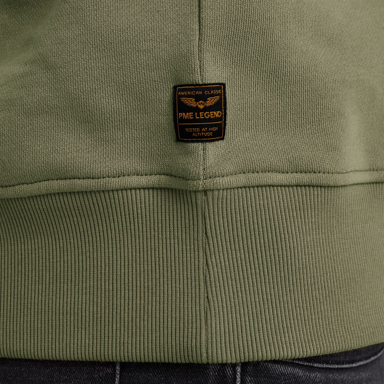 Свитшот PME Legend зелёный артикул PSW2500440-6380