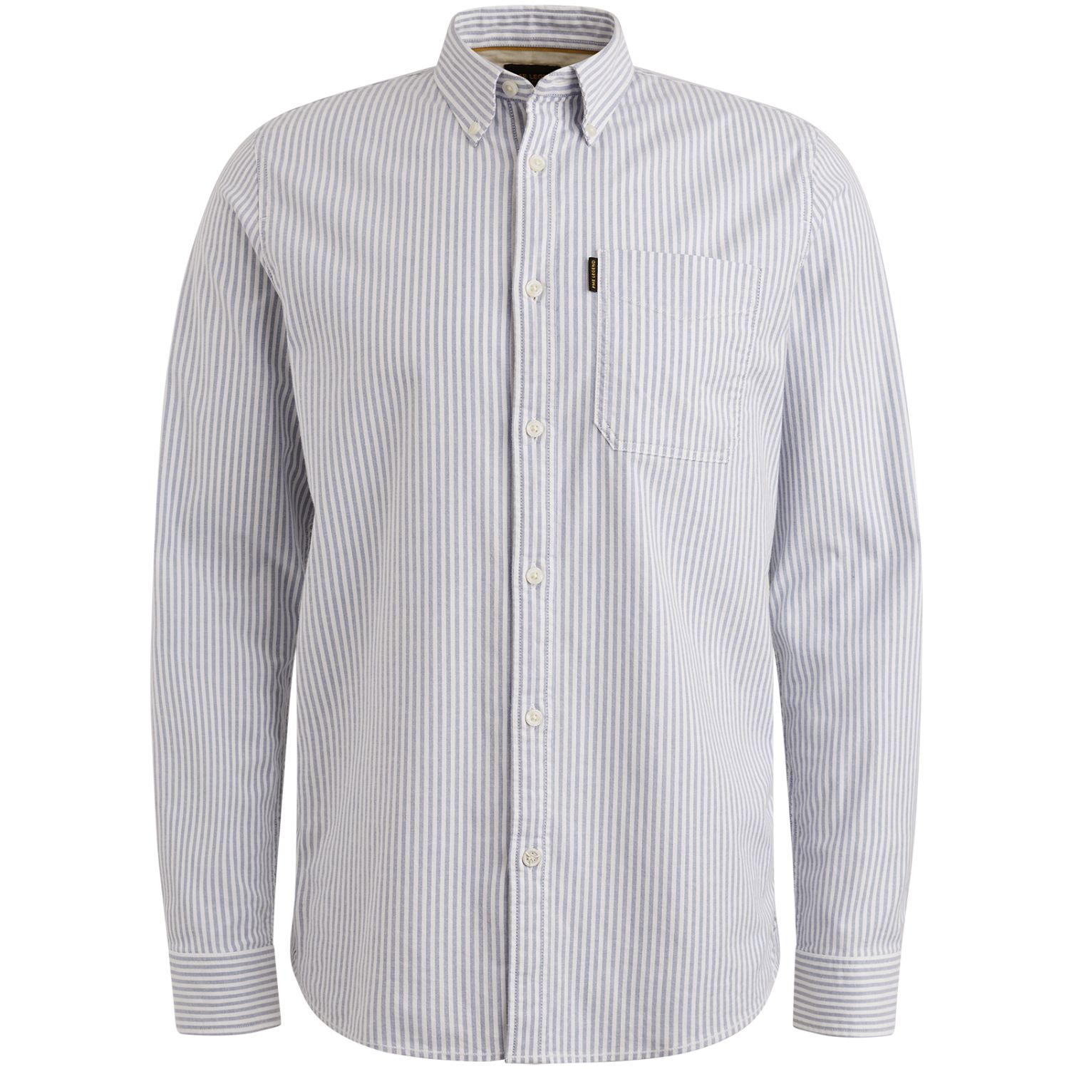 Рубашка PME Legend Oxford в полоску синяя артикул PSI2508208-5040