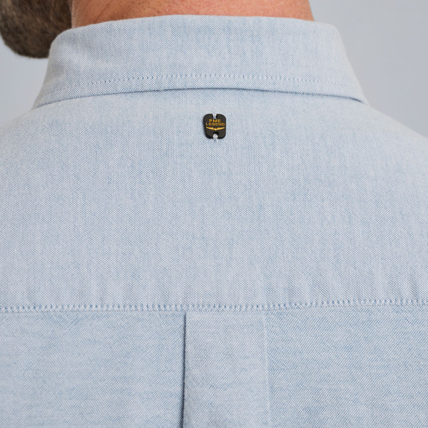 Рубашка PME Legend Oxford двухцветная синяя артикул PSI2508206-5041