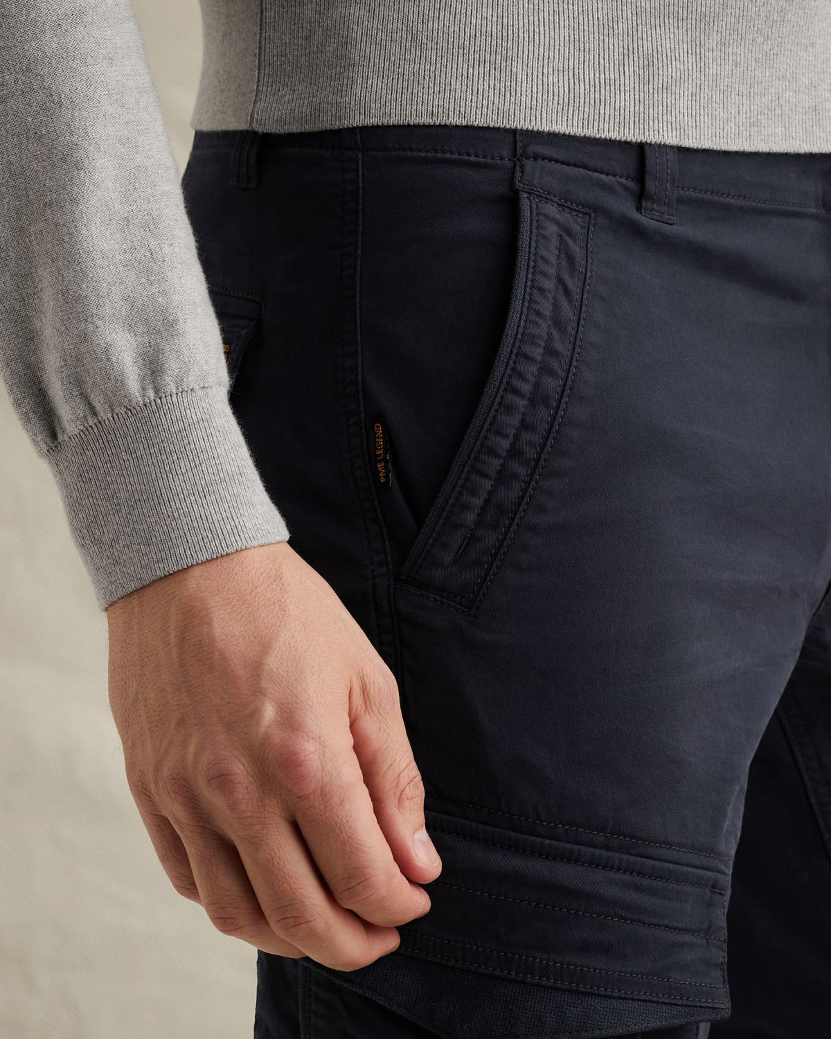 Брюки PME Legend Nordrop с карманами синие артикул PTR2602600-5073