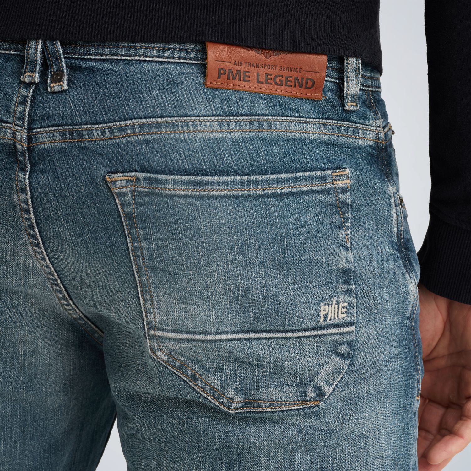 Джинсы PME Legend Wingload relaxed fit синие артикул PTR2509703-GBS