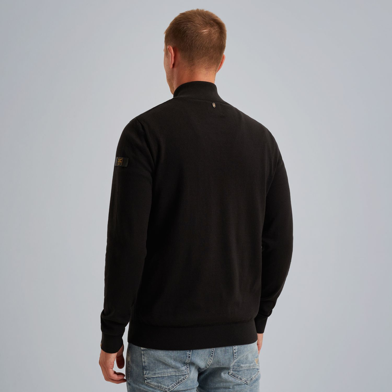 Пуловер PME Legend с молнией чёрный артикул PKW2508303-999