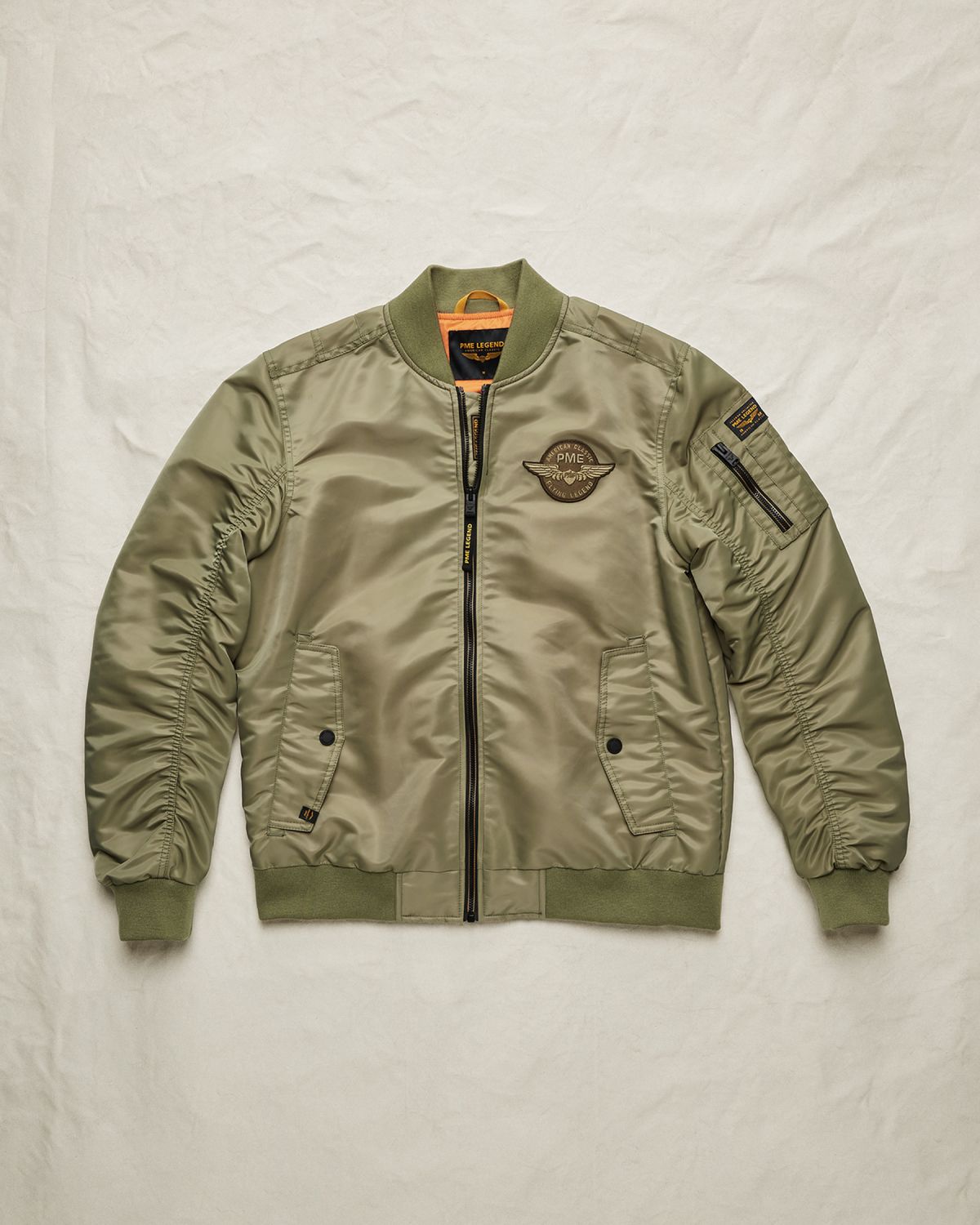 Куртка PME Legend Authentic MA-1 зелёная артикул PJA2602131-6379