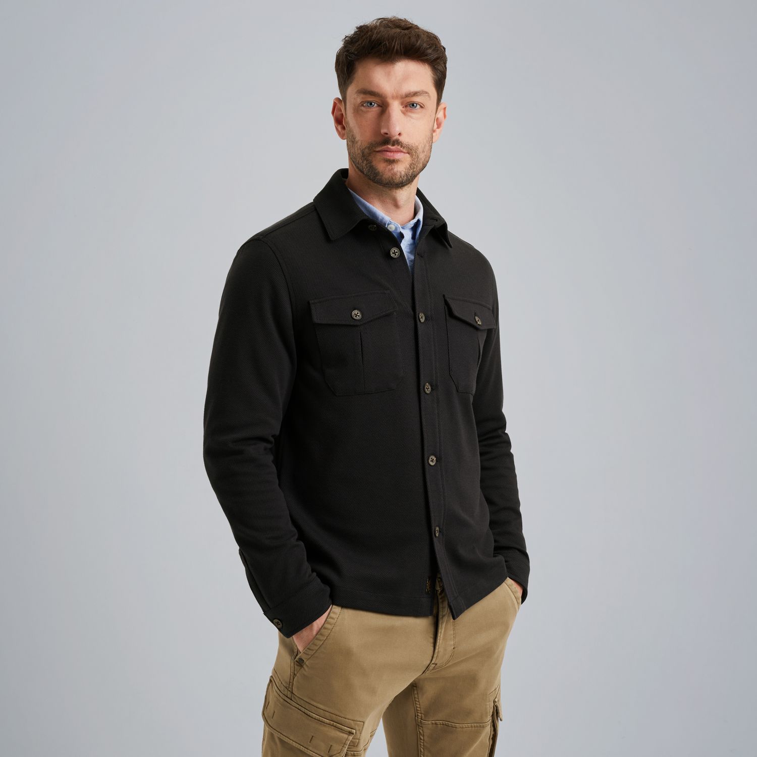 Рубашка-куртка синяя артикул PSI2508231-5109