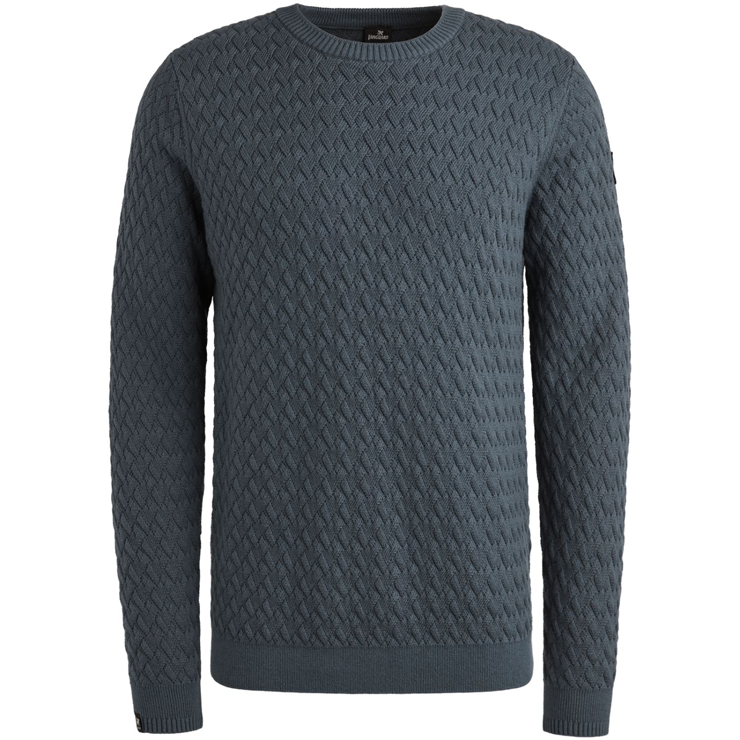 Пуловер Vanguard текстурный синий артикул VKW2509324-5279