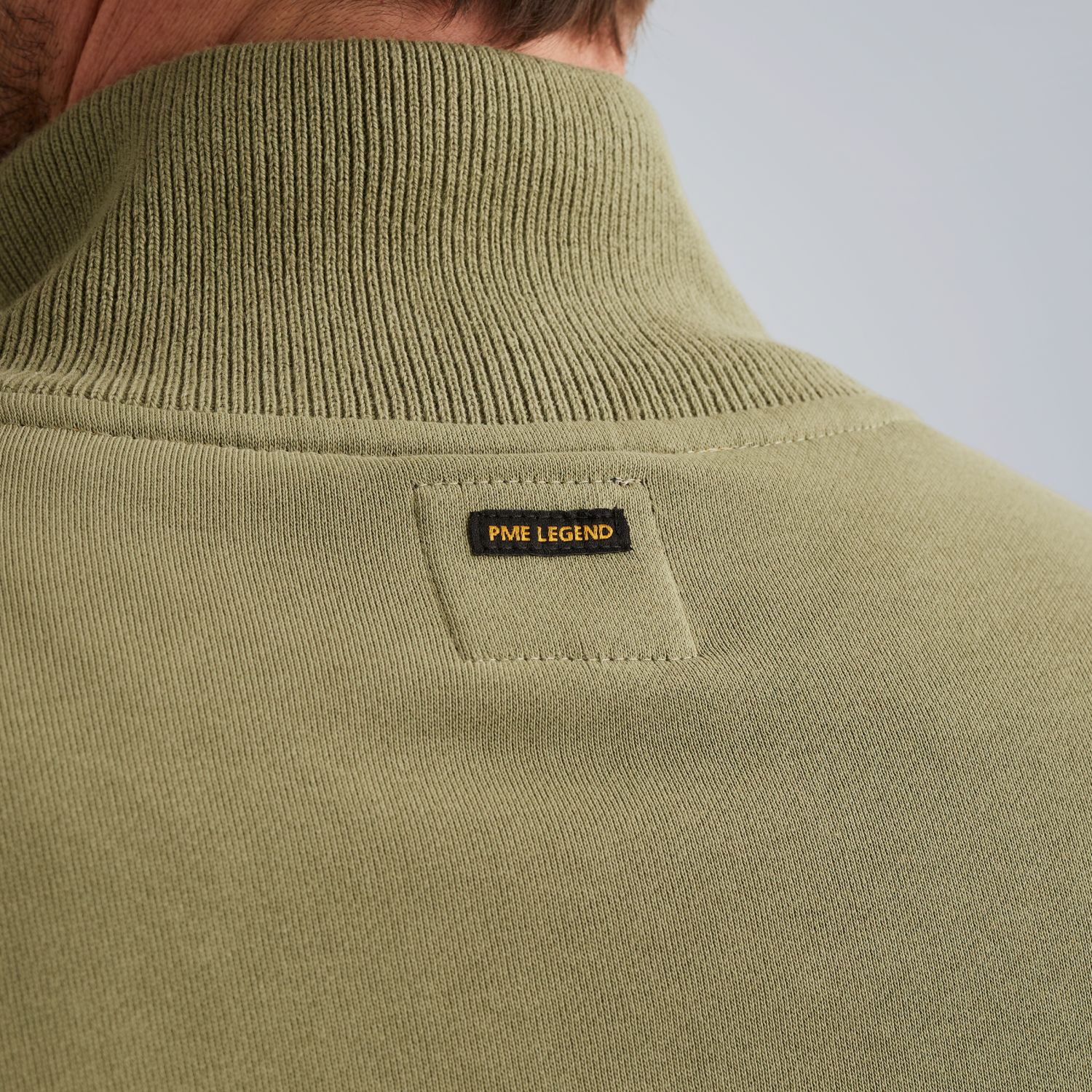 Толстовка с молнией зелёная артикул PKW2510324-6379