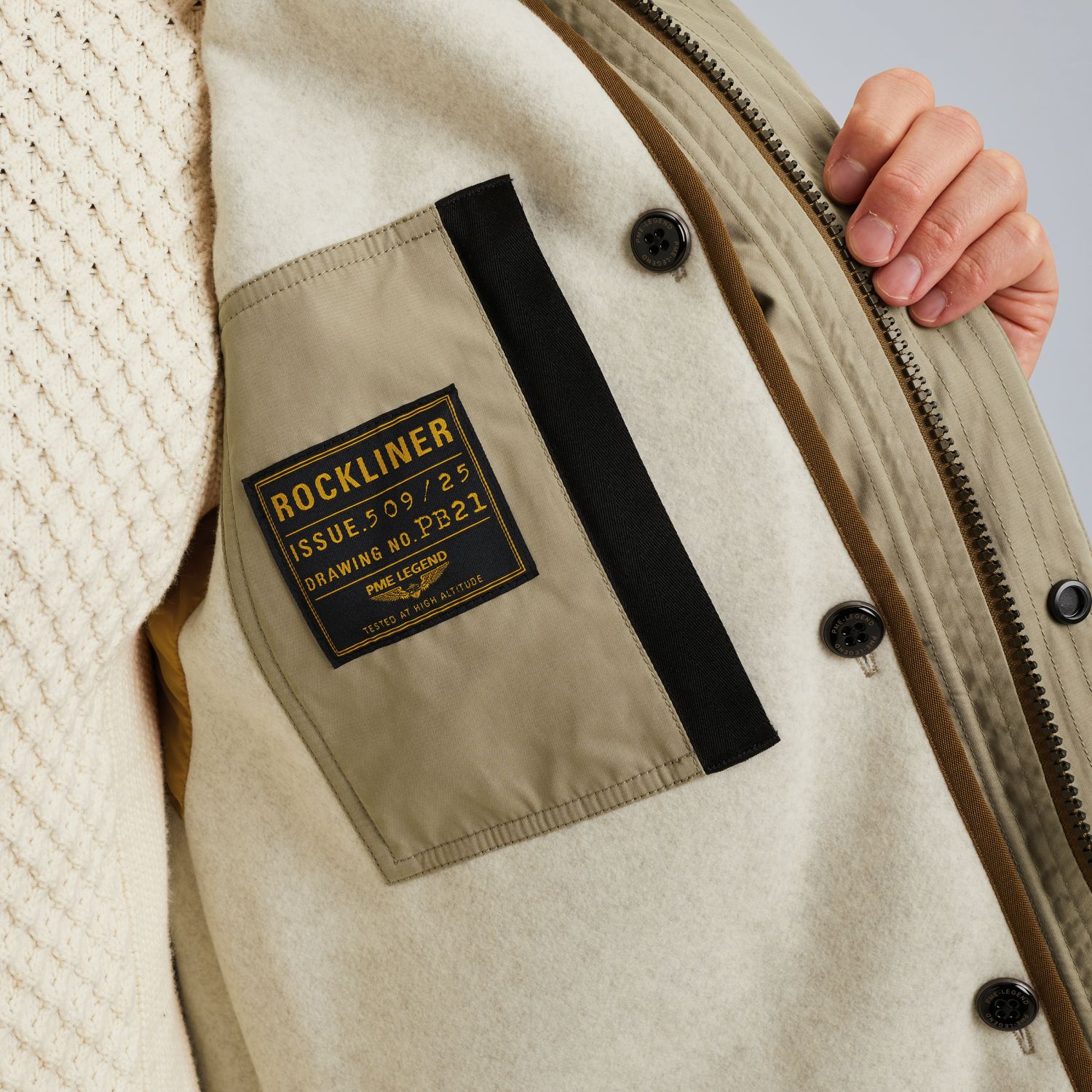 Куртка Rockliner бежeвая бежевый артикул PJA2509125-8011