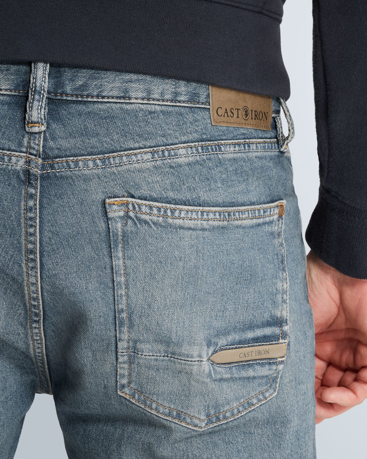 Джинсы Cast-Iron Valver синие артикул CTR620-DVW